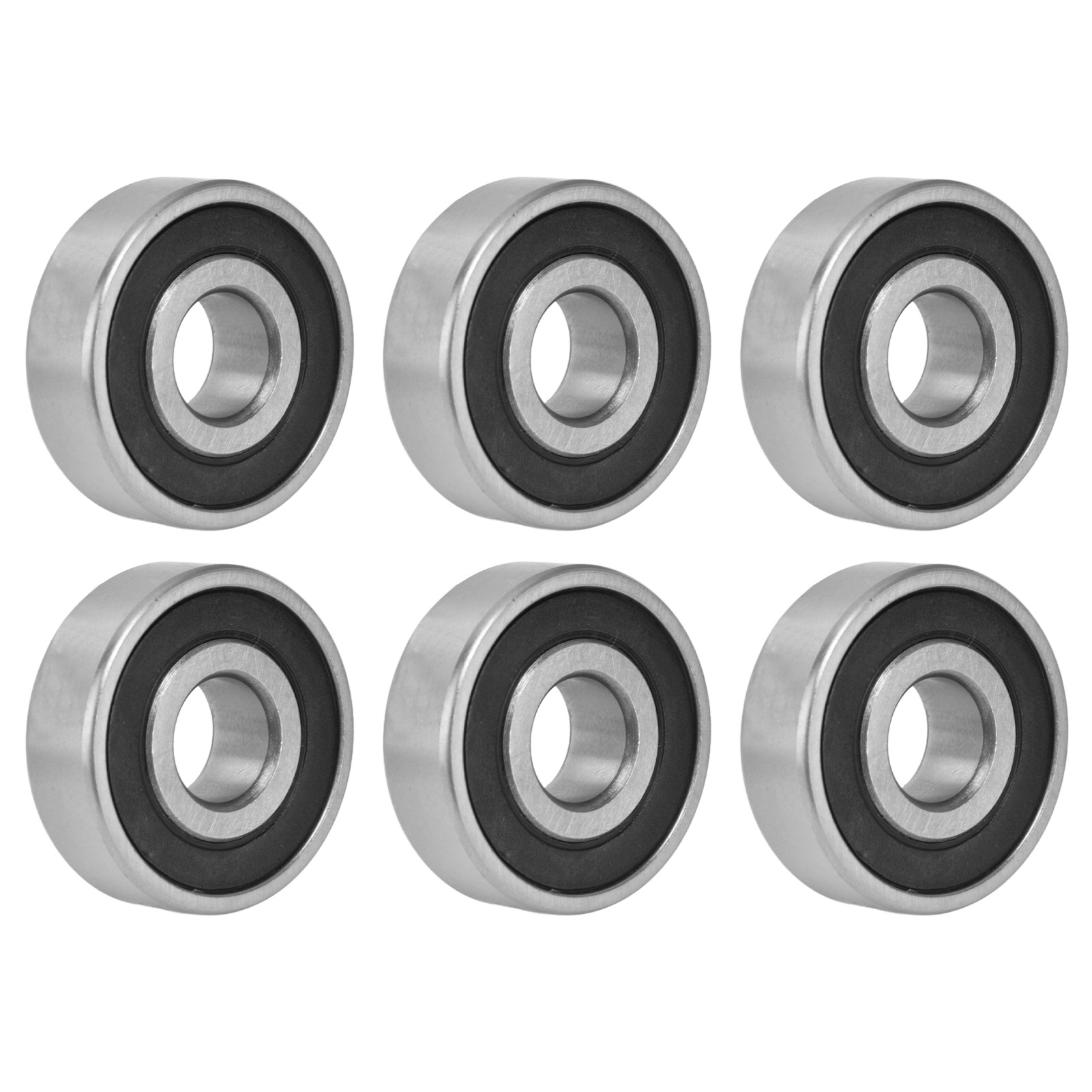 10 Mini-rillenkugellager, Gummigekapselt, Für Linearantriebe 6301