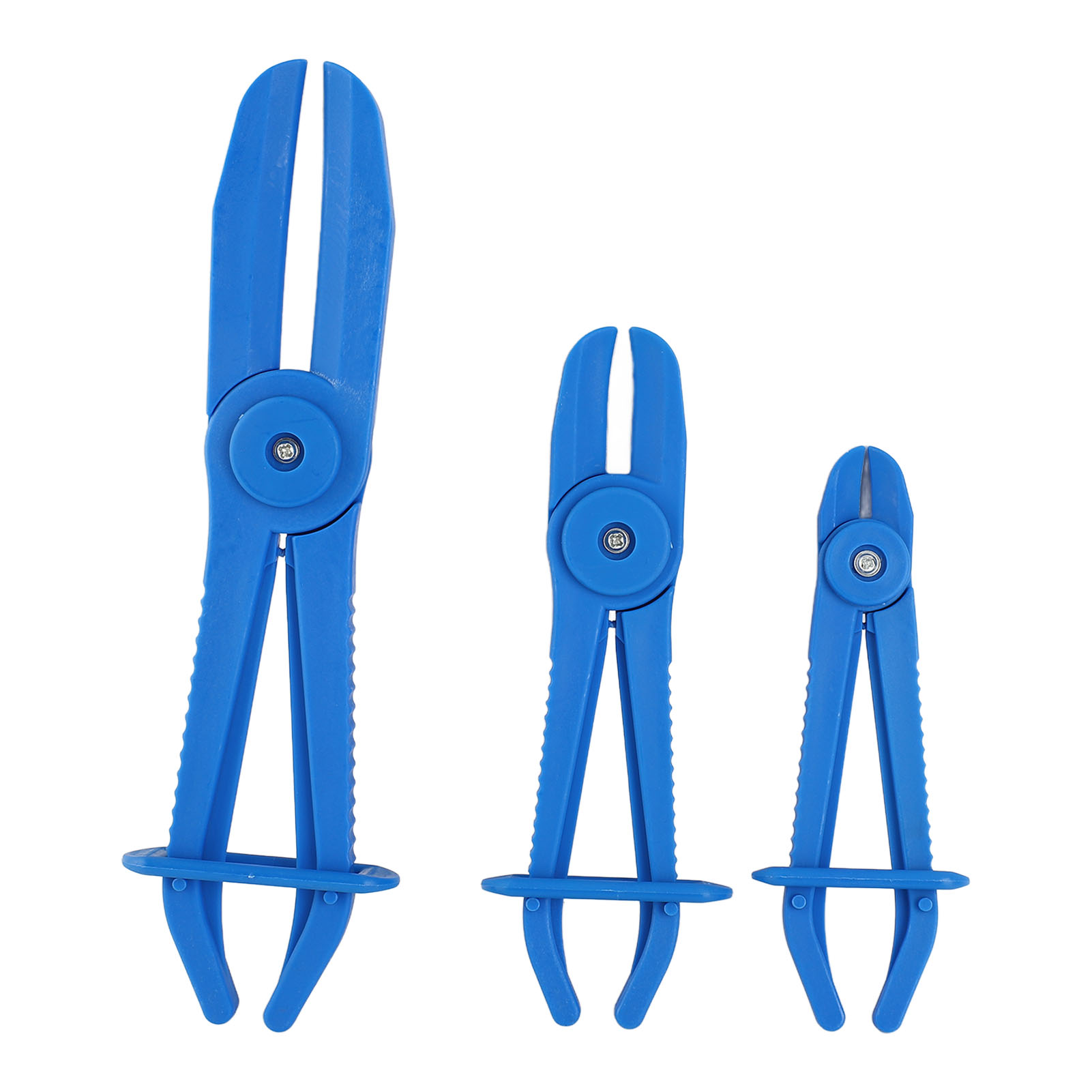 Set Mit 3 Schlauchschellen, Isolierte Nylon-schlauchschellen Für Brems- Und Kraftstoffleitungen, Verschiedene Größen, Blau