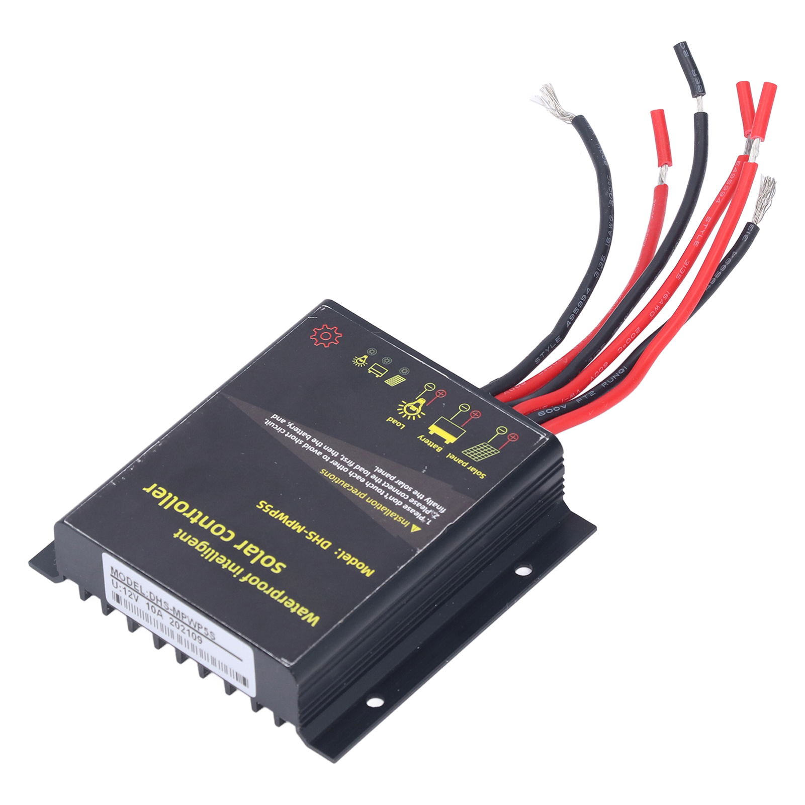Wasserdichter Mppt-smart-solarregler Mit Laderegler Und Batterieschutz 12v 10a Dhsmpwp5s