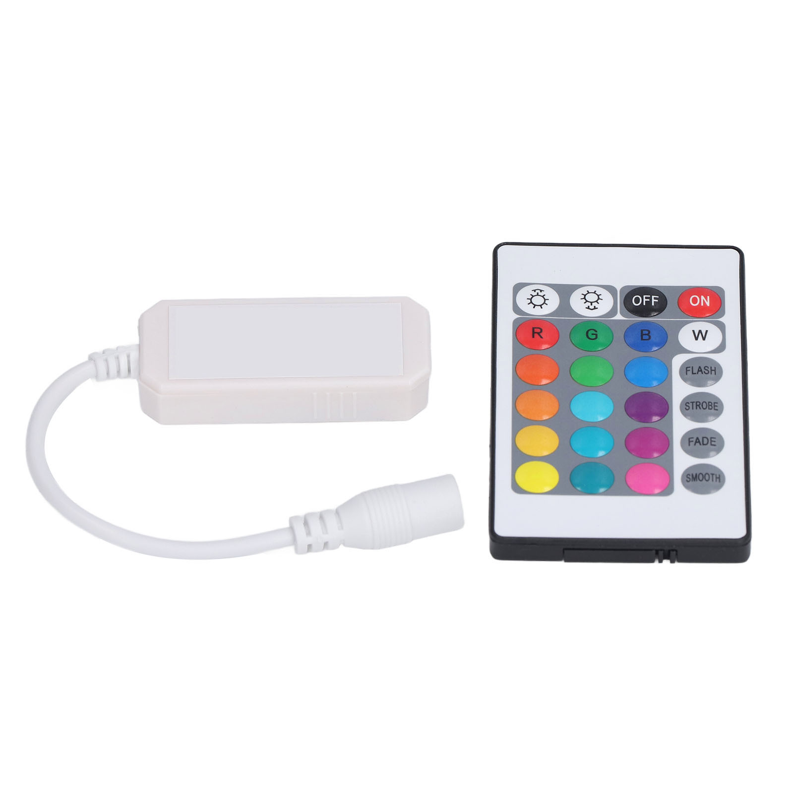 Intelligente Led-fernbedienung Mit 24 Tasten, 4-polig, 2,4 Ghz, Rgb-ir-funkfernbedienung, Mit Verbindungsaufkleber Für Android Und Os X