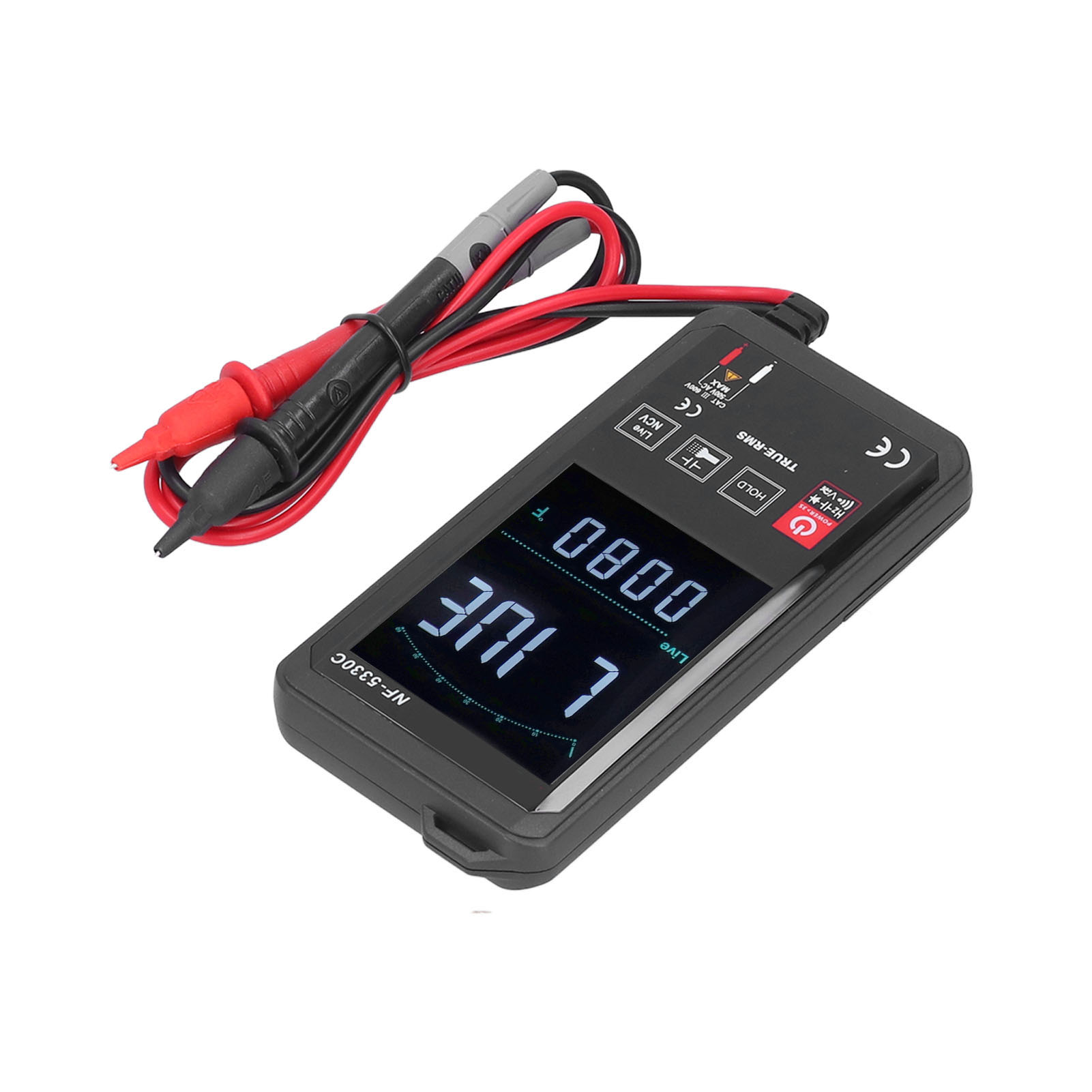 Nf-5330c Dual-mode-digitalmultimeter Mit Großem Display, Empfindlicher Messspitze Und Integrierter Taschenlampe