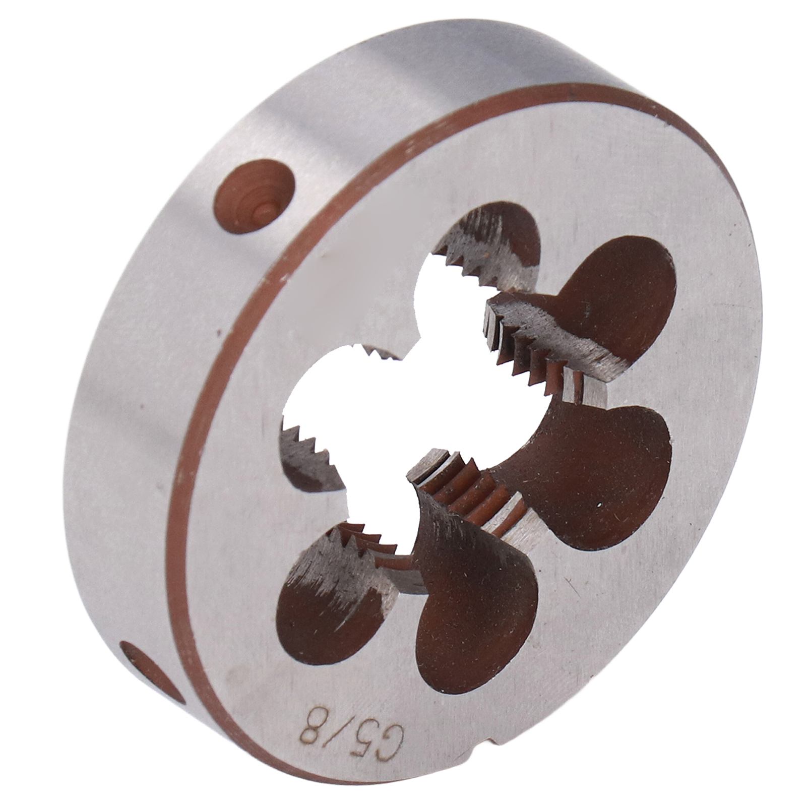 Rundgewindeschneider G5/8" Aus Legiertem Stahl Zur Reparatur Zylindrischer Rohrgewinde, Mit 6 Spanlöchern