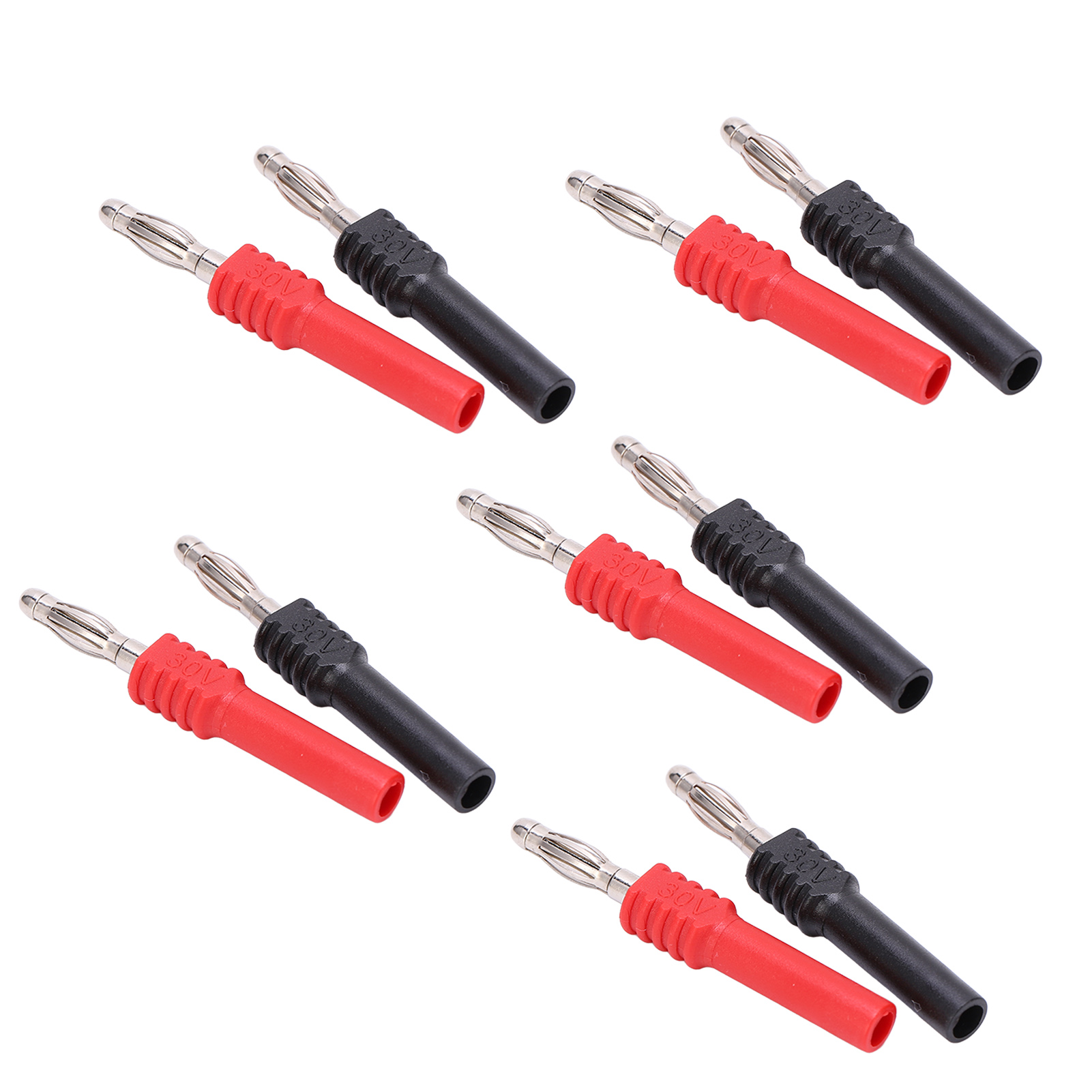 Packung Mit 5 J.20025 Bananensteckern, 4 Mm Stecker Auf 2 Mm Buchse Adapter Für Industrielle Anwendungen