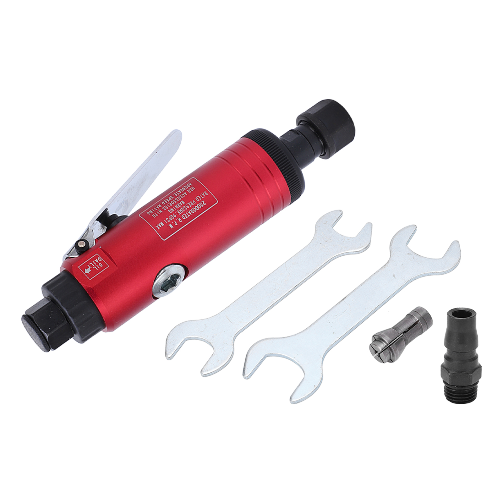 Geradliniger Pneumatischer Schleifer, 25.000 U/min, 90 Psi, Mit 3 Mm Und 6 Mm Spannzangen Für Japanisches Polieren