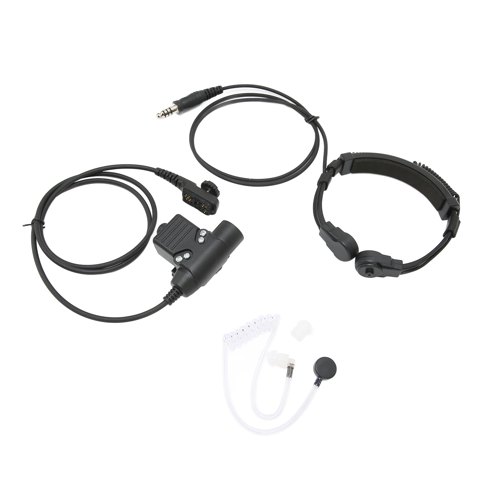 Ptt U94 Headset-system Mit 7,1 Mm Klinkenstecker, Teleskop-ohrhörer Für Funkgeräte Und Adapter Für Pd-780, Pd-785, Pd-788, Pd-780g Und Pd-785g.