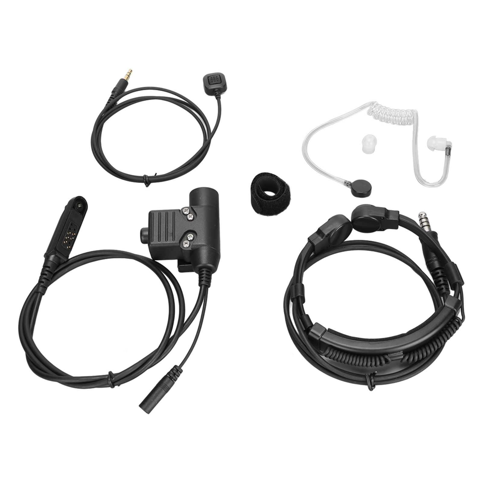 7,1 Mm Teleskop-headset Mit Integriertem Finger- Und Ptt-knopf U94 Für Baofeng Uv9r, Uv9r Plus, Uvxr Und Bf9700 Funkgeräte