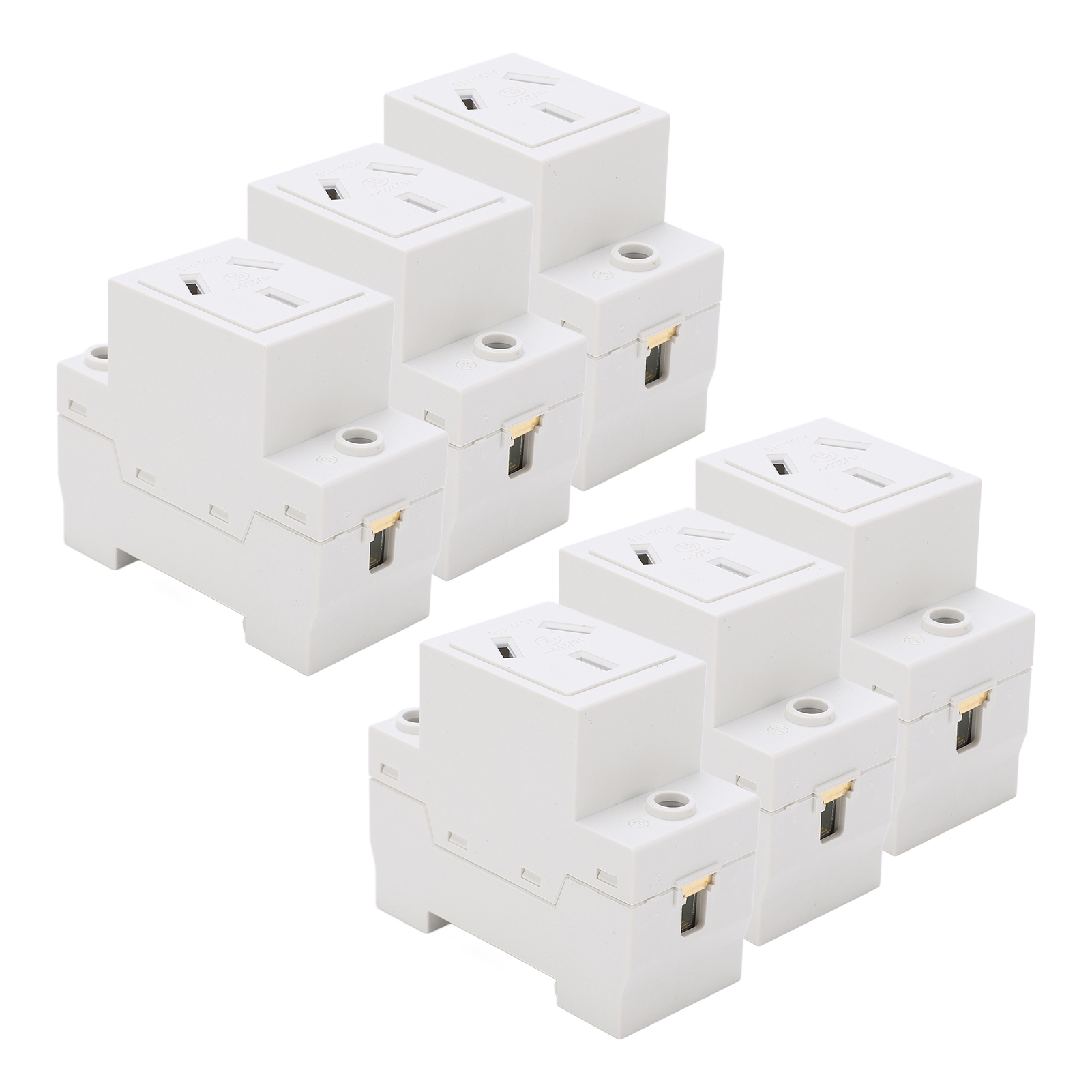 Modulare Führungsschiene Für 6 Dreiloch-250-v-steckdosen Für Elektrogeräte Ac30-163 16a