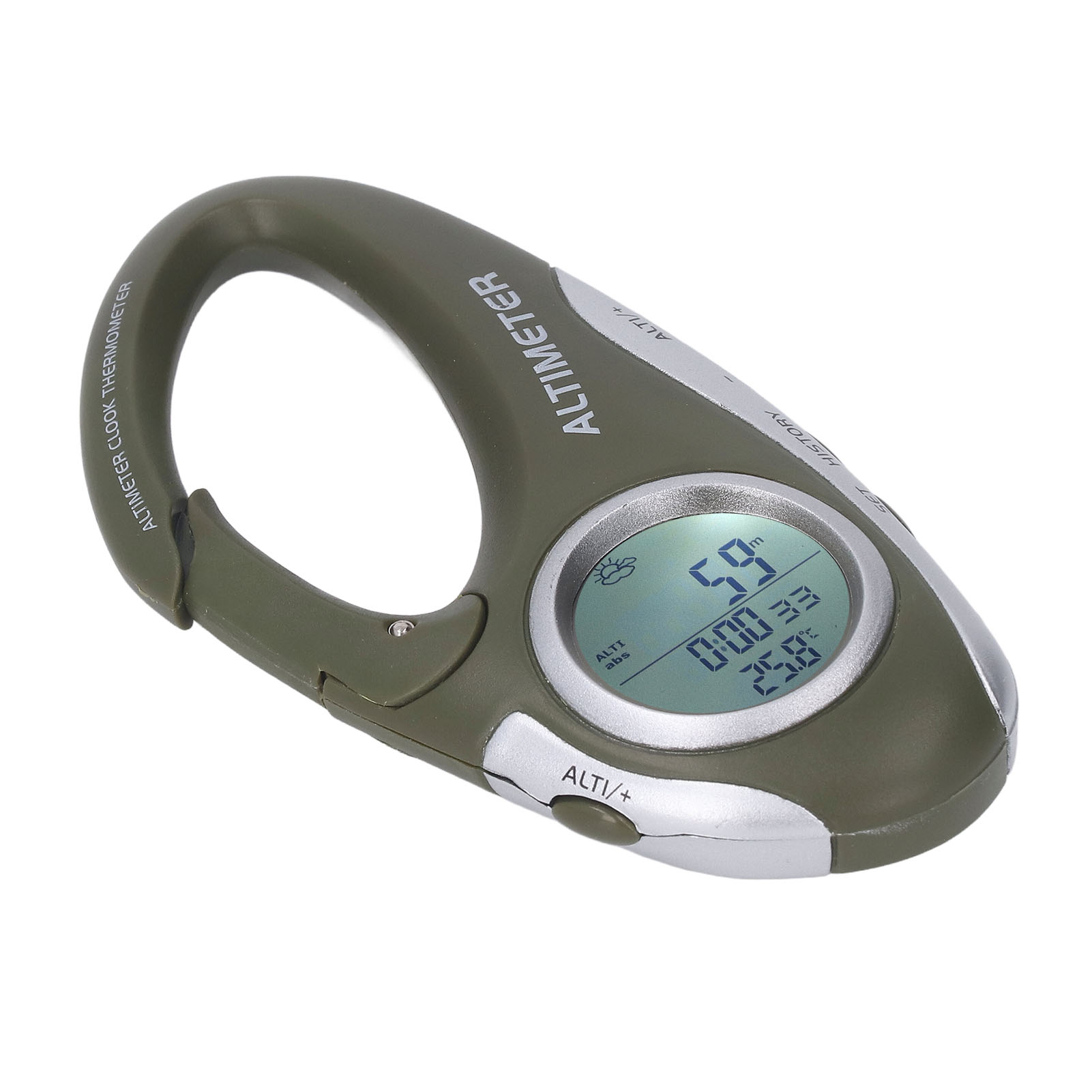 Multifunktionaler Digitaler Höhenmesser Und Barometer Mit Hintergrundbeleuchtetem Abs-gehäuse Für Outdoor-sportarten