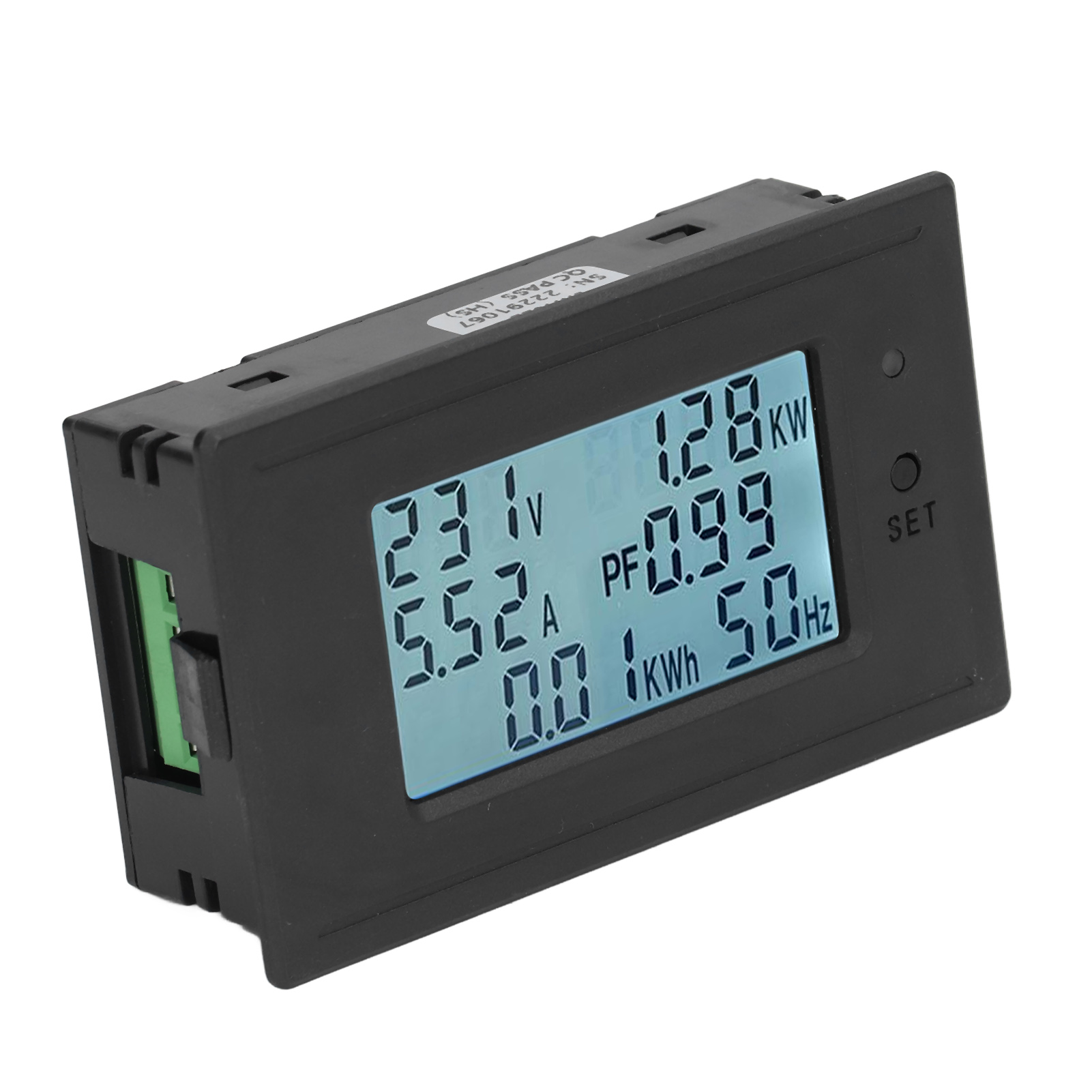 Digitales Lcd-voltmeter/amperemeter Mit Anzeige Von Spannung, Stromstärke Und Leistung Stromverbrauchsüberwachung 6–200 V Dc