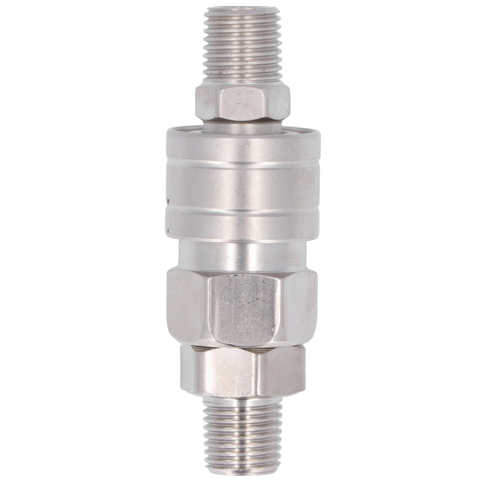 Selbstsichernde Schnellkupplung Für Pneumatische Schläuche Aus Vernickeltem Edelstahl (1/4"-außengewinde (sm+pm20))