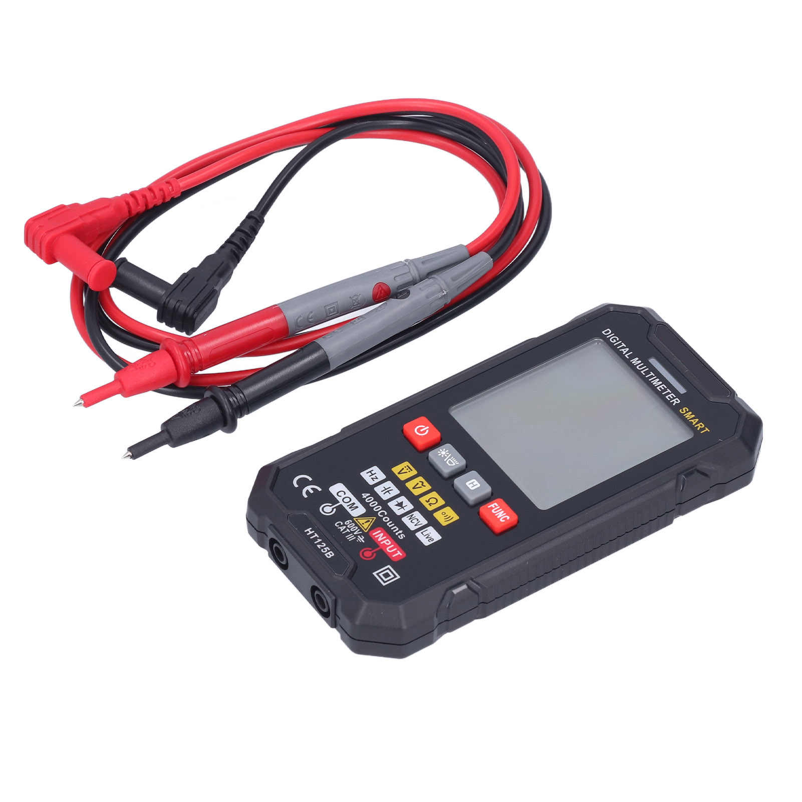 Ht125b Smart-multimeter Mit Hochauflösendem Farbbildschirm, Digitalanzeige Und Automatischer Bereichswahl, Für Den Außeneinsatz.