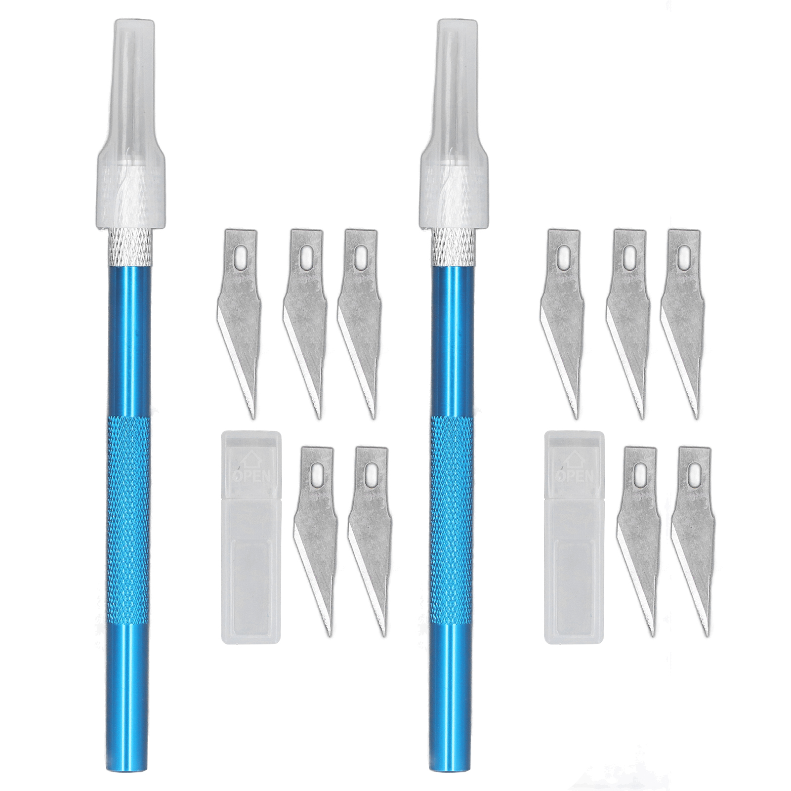 Set Aus 2 Präzisionsmessern, Metallschneidstift Mit Schnitzklingen, Schneidwerkzeuge Für Ledergravuren