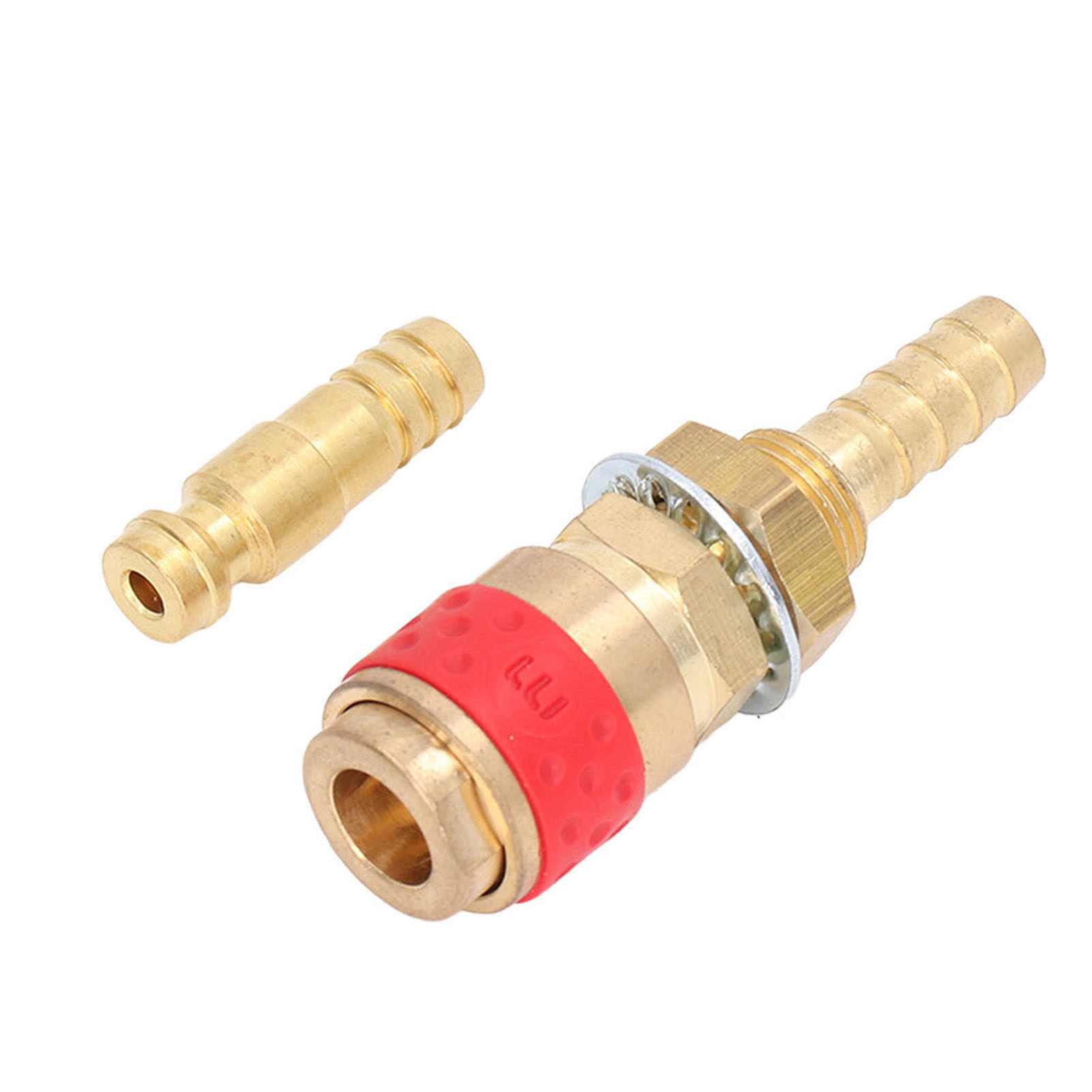 8-mm-schweißschlauchadapter, Messingverbinder, Schnellkupplung, Montagesatz Für Mig/tig-schweißpistole (rot)