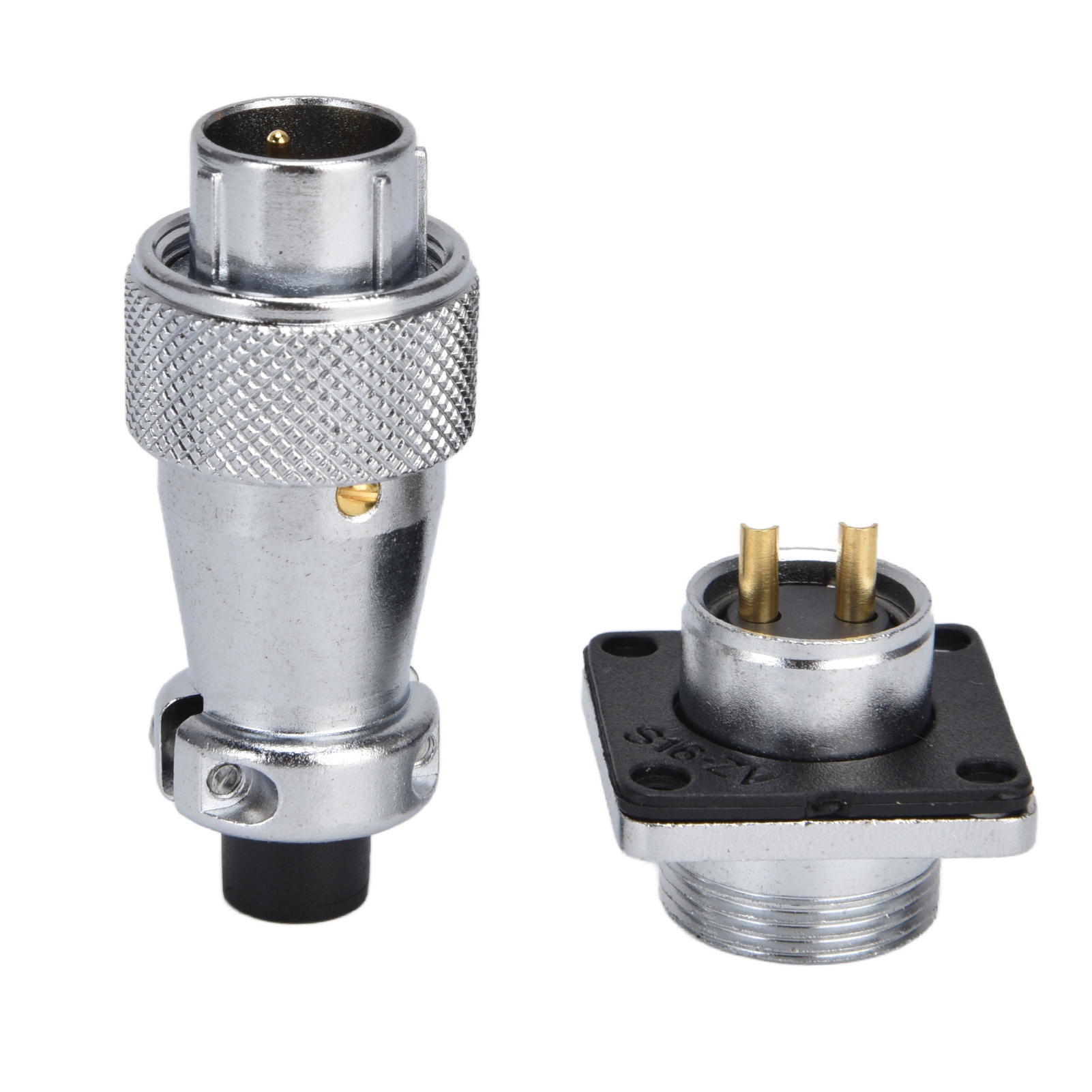 Ws16 2-poliger Metall-luftfahrtstecker, Wasserdicht, Zinklegierung, 500 V Ac.