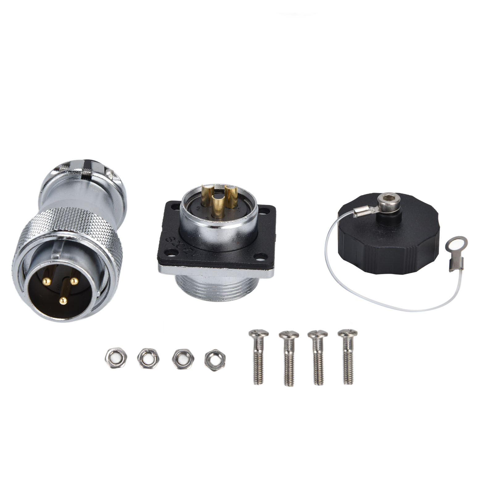 Ws20 Wasserdichter 3-poliger Luftfahrtstecker Aus Zinklegierung, Stecker/buchse, 500 V Wechselstrom
