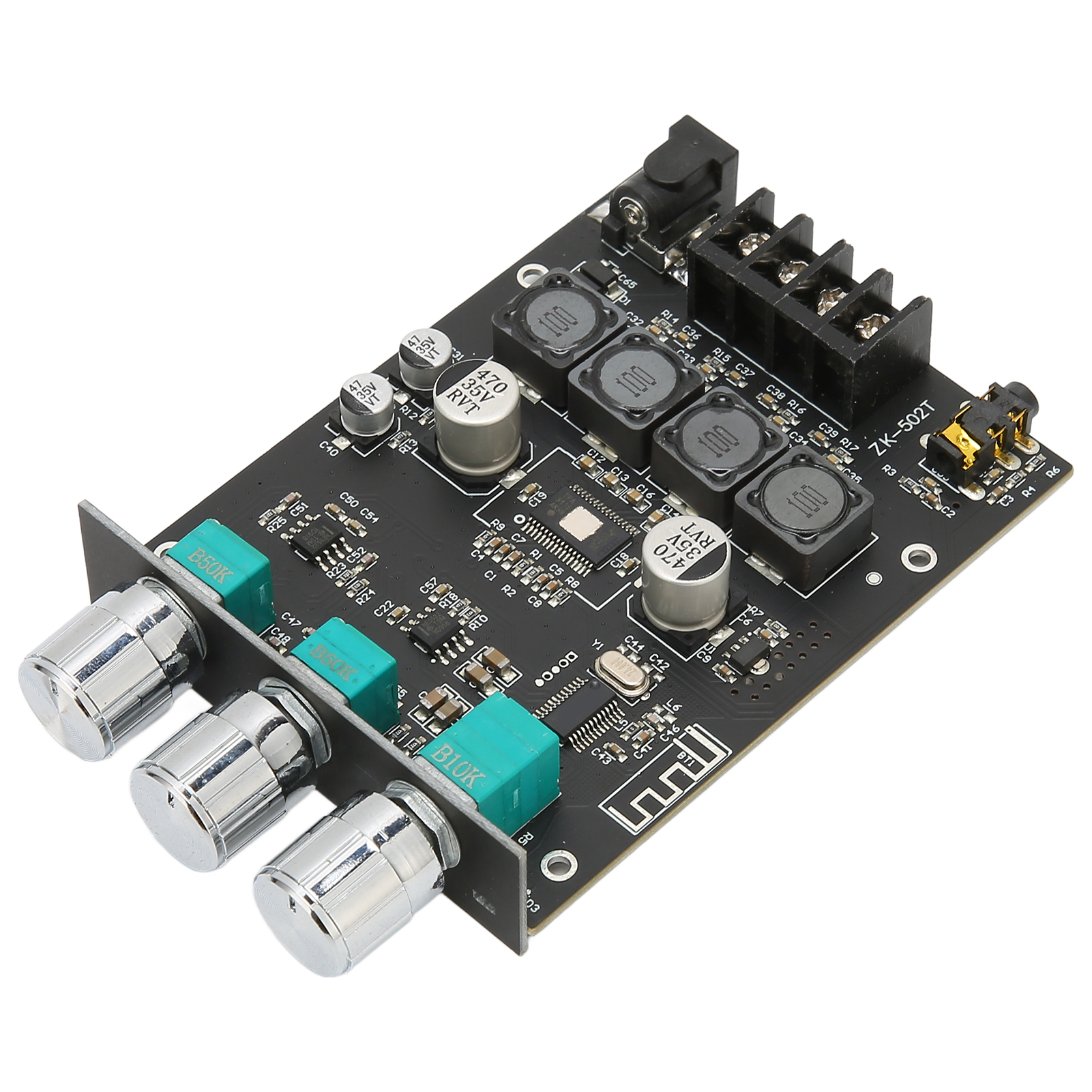 Leistungsstarkes 2-kanal-bluetooth-verstärkermodul, Aux-digital-audioempfängerplatine Zur Bass- Und Höhenregelung