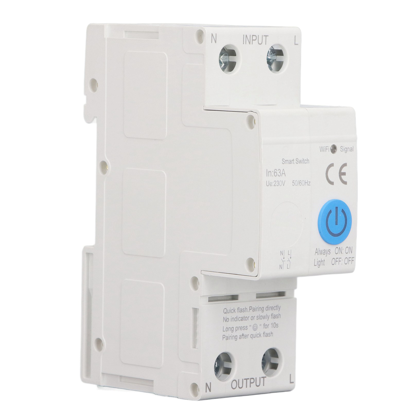 Intelligenter Zigbee 2p 63a-leistungsschalter Mit Sprachsteuerung, Fernbedienungs-app Und Ac230v-zähler