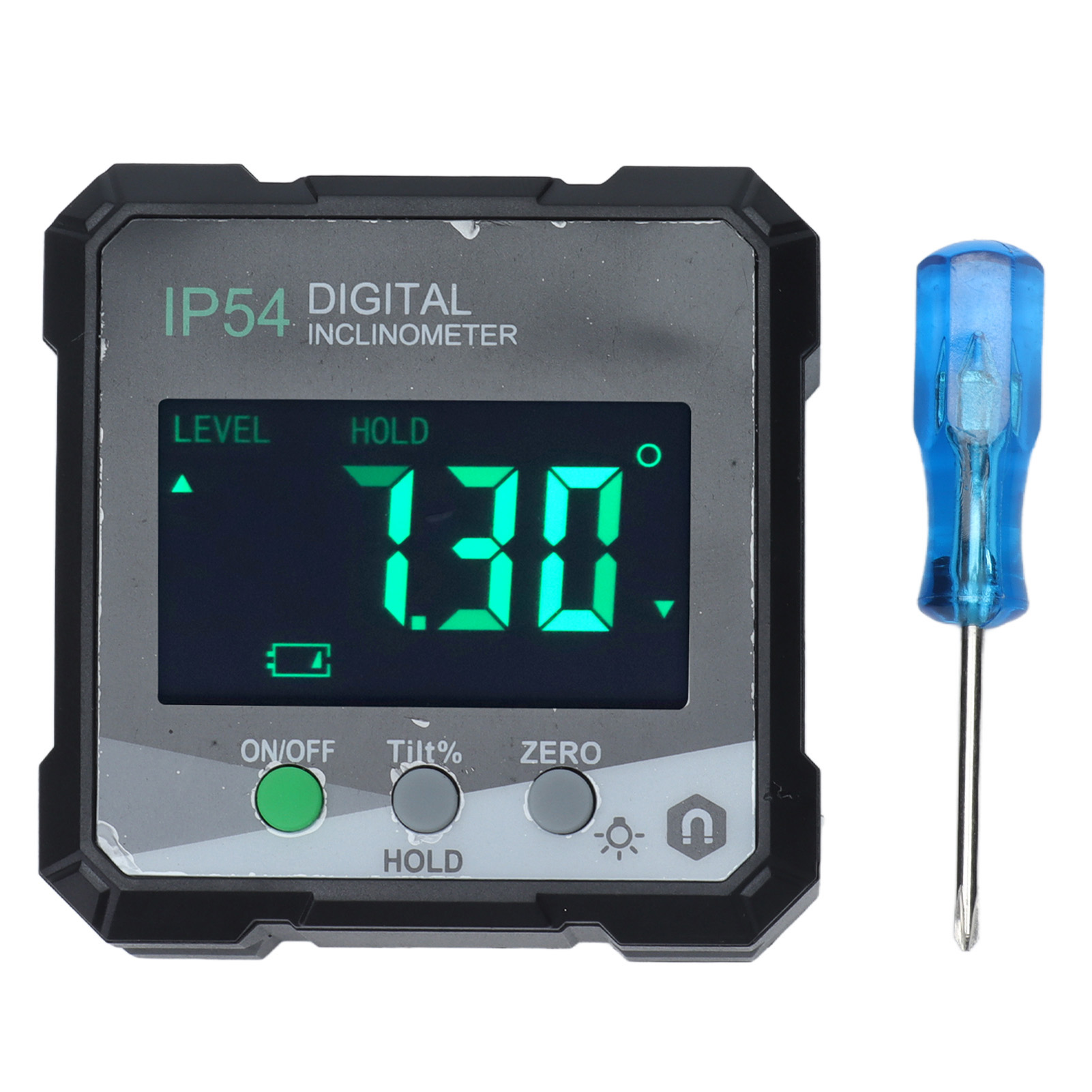 4x90° Ip54 Digitaler Magnetwinkelmesser Mit Lcd-bildschirm, Neigungsmesser Und Elektronischem Winkelmesser