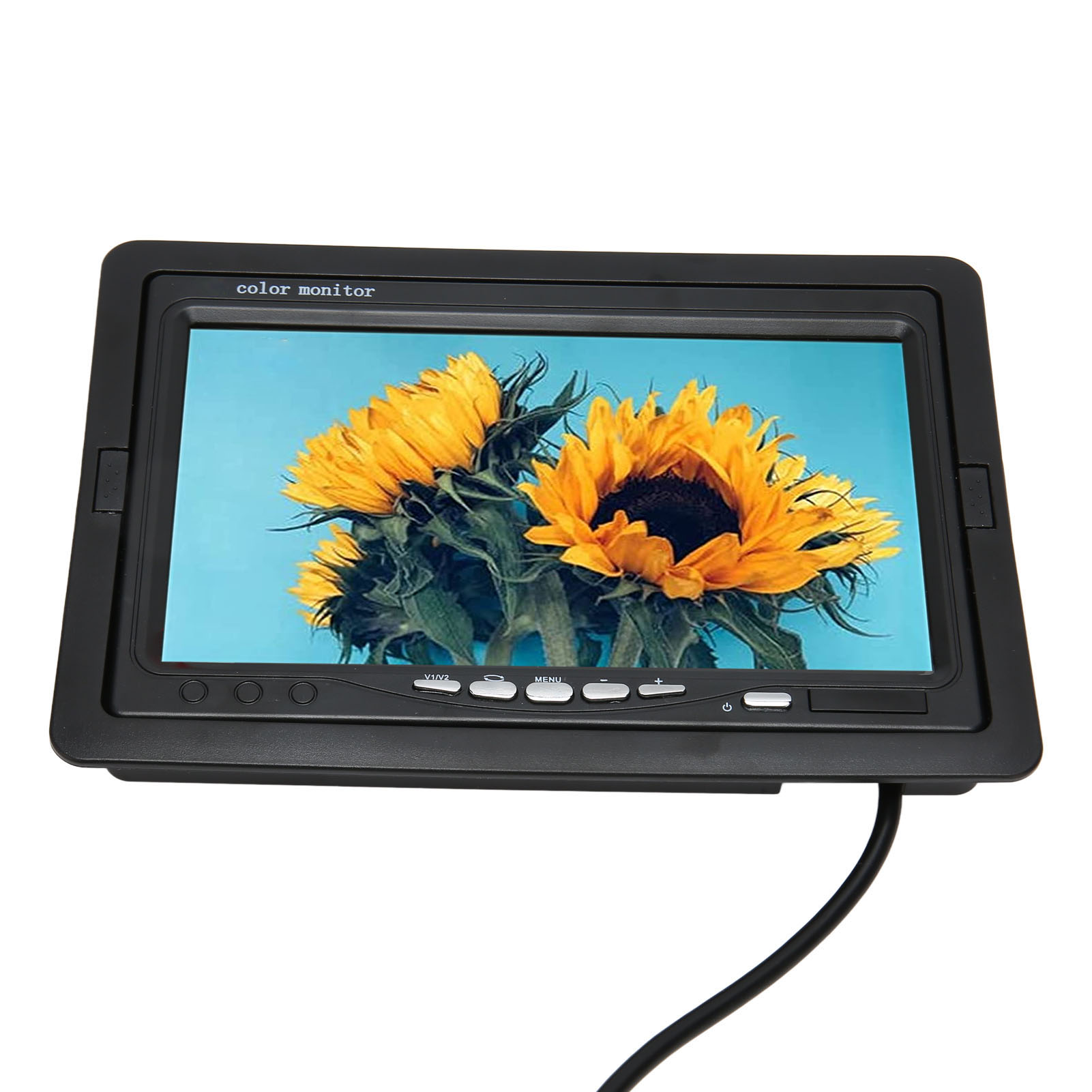 Rückfahrkameramonitor Mit Schwenkbildschirm, 2 Av-eingängen, 7-zoll-tft-farb-lcd-monitor Für Auto-dvd-überwachungskamera