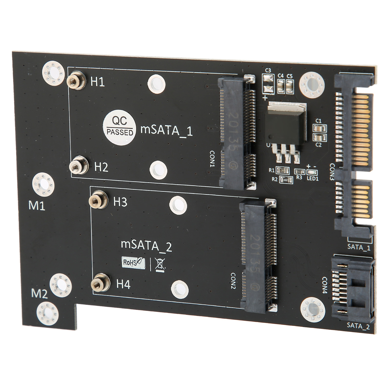 Dual-msata-zu-dual-sata3-ssd-adapterkarte, Schnelllesegeschwindigkeitskonverter, Computerzubehör
