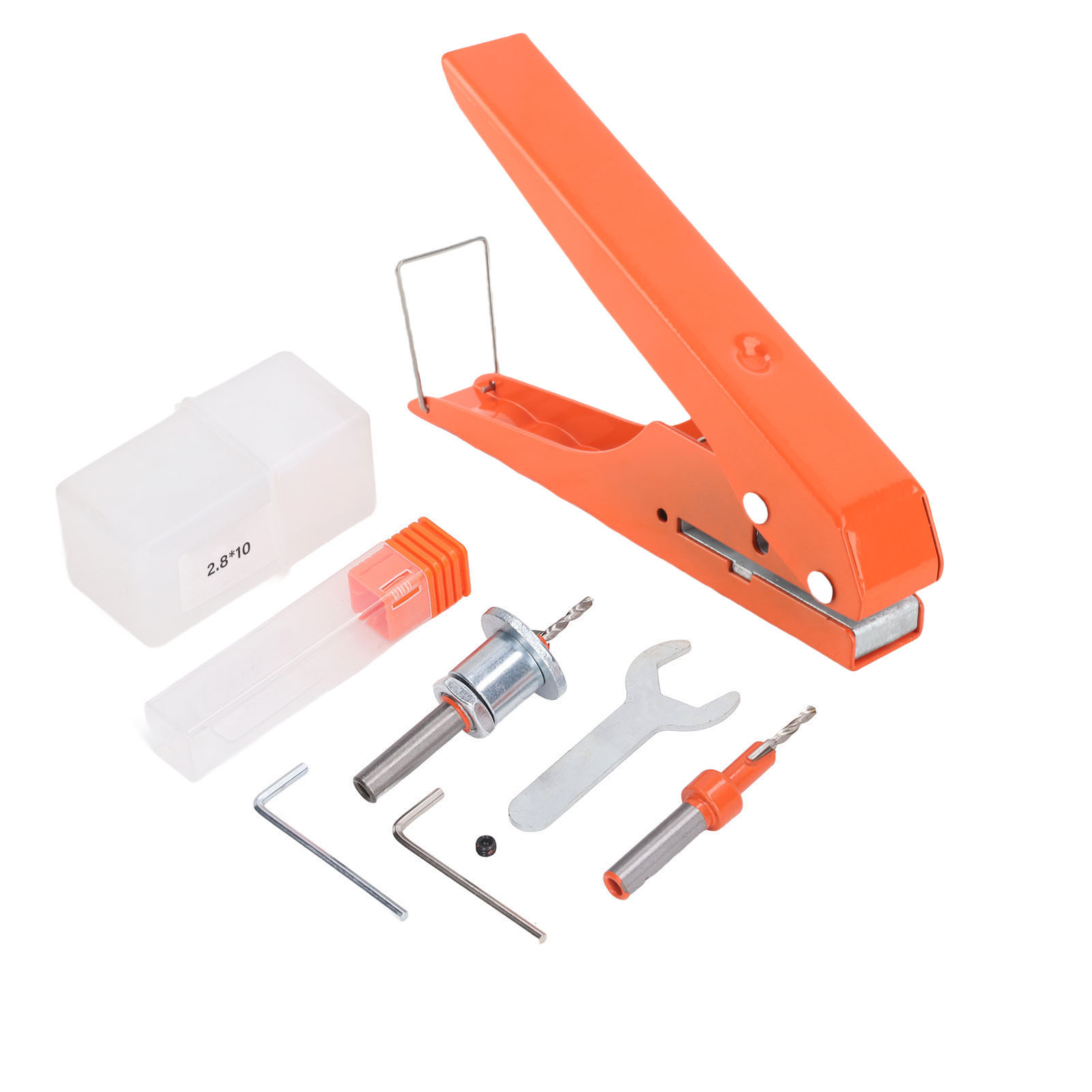 Robuster, Manueller Einzellochstanzer Zum Kantenanleimen Von Pvc-karten, 10 Mm Flache Winkelöffnung