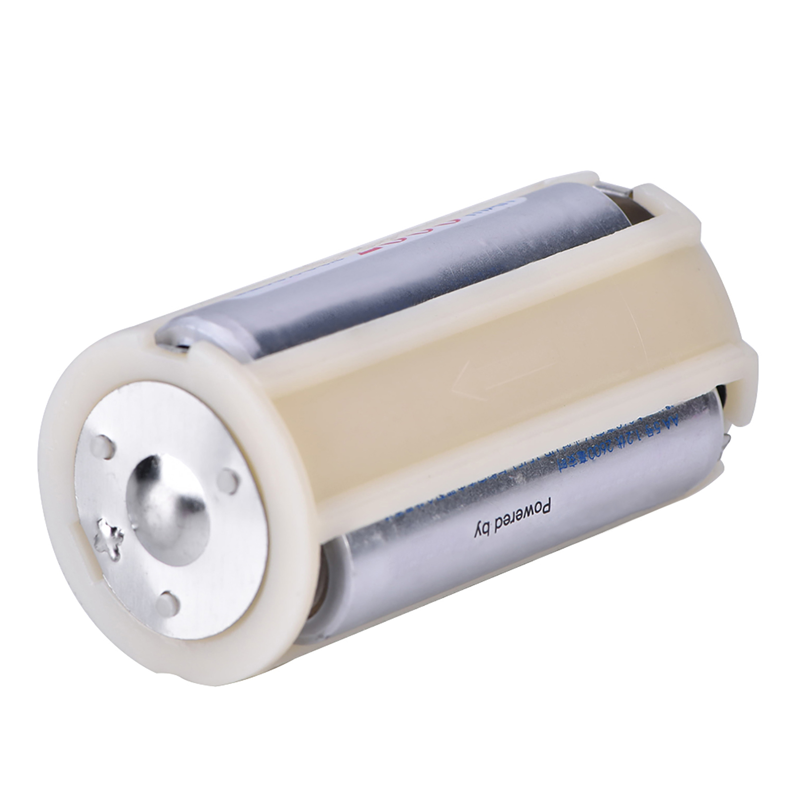 Packung Mit 10 Adaptern/konvertern Für Aa- Auf D-batterien (4,5 V) Mit Tandemanschluss, Inklusive Etui.
