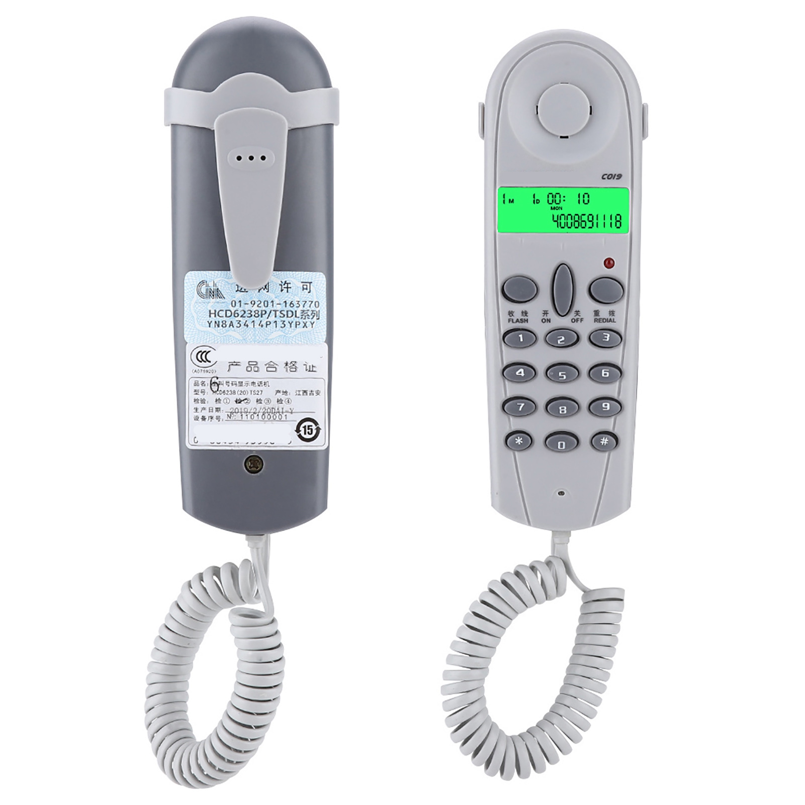 C019 Kabelgebundener Telefonleitungstester, End-to-end-testgerät Für Leitungstechniker, Stecker Und Kabel, Grau Und Weiß