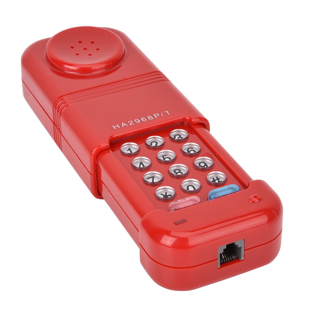 Telefonkabeltester, Glasfaser-werkzeug, Dtmf-gerät Zur Automatischen Anruferkennung (rot)