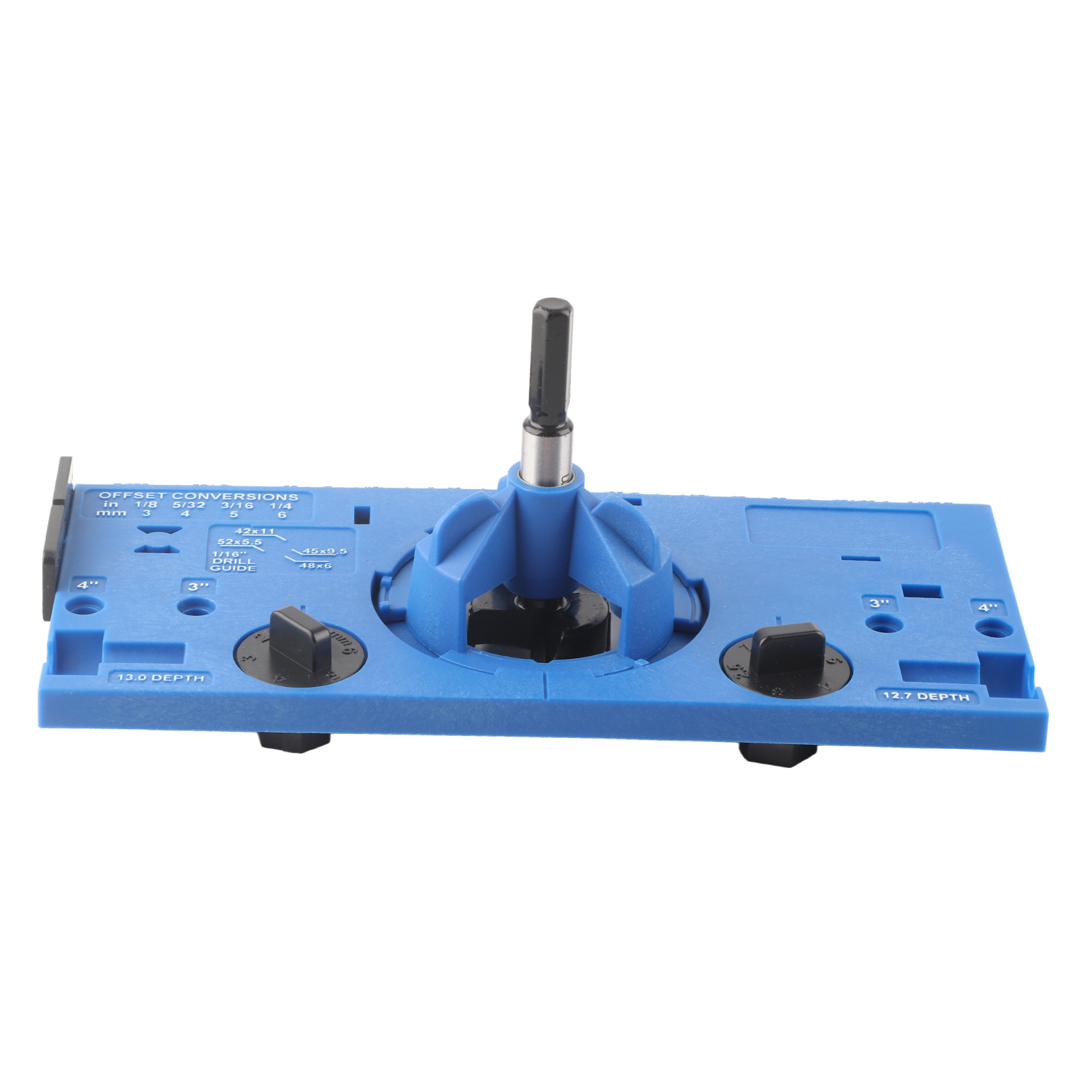 35-mm-scharnierbohrlehre, Scharnierbohrführung Für Die Holzbearbeitung Mit 1,6-mm-fräser (1/16"), Blau
