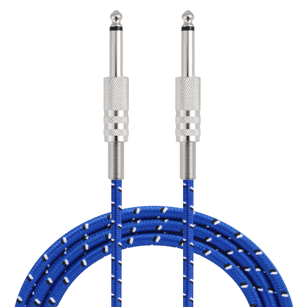 Mono-gitarrenkabel, Stecker-stecker (männlich-männlich), 6,35-mm-klinkenstecker (gerade), 1 M, Für Elektrische Instrumente