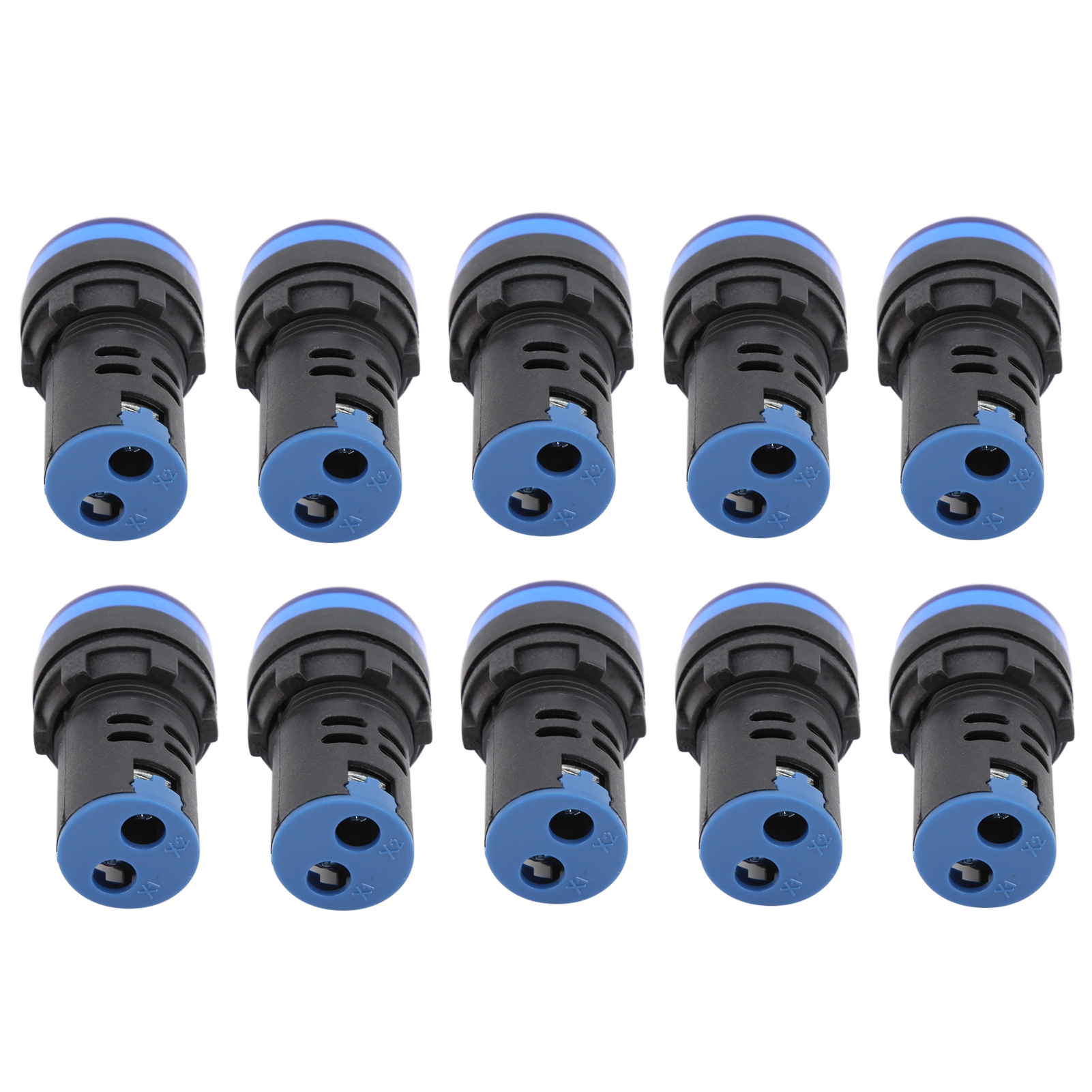 Packung Mit 10 Hochleistungsfähigen Blauen Ad16-22ds-leds Für 24-v-wechsel-/gleichstromgeräte