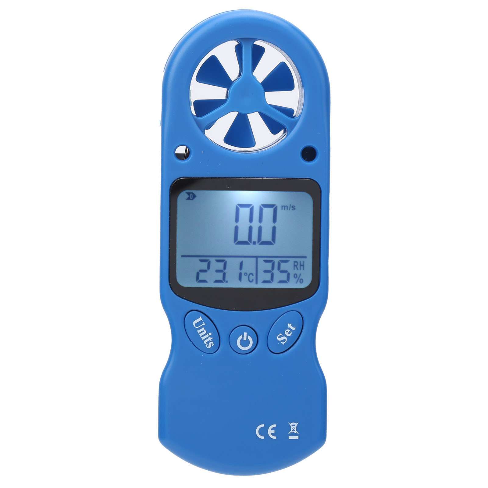 Mini-tragbares Digitales Anemometer, Windgeschwindigkeitsmessung (0 Bis 30 M/s), Temperaturmessgerät