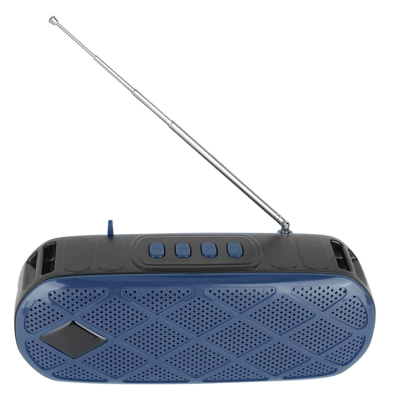Tragbarer, Solarbetriebener Bluetooth-lautsprecher Für Den Außenbereich Mit Taschenlampe Und Fm-radio (blau)