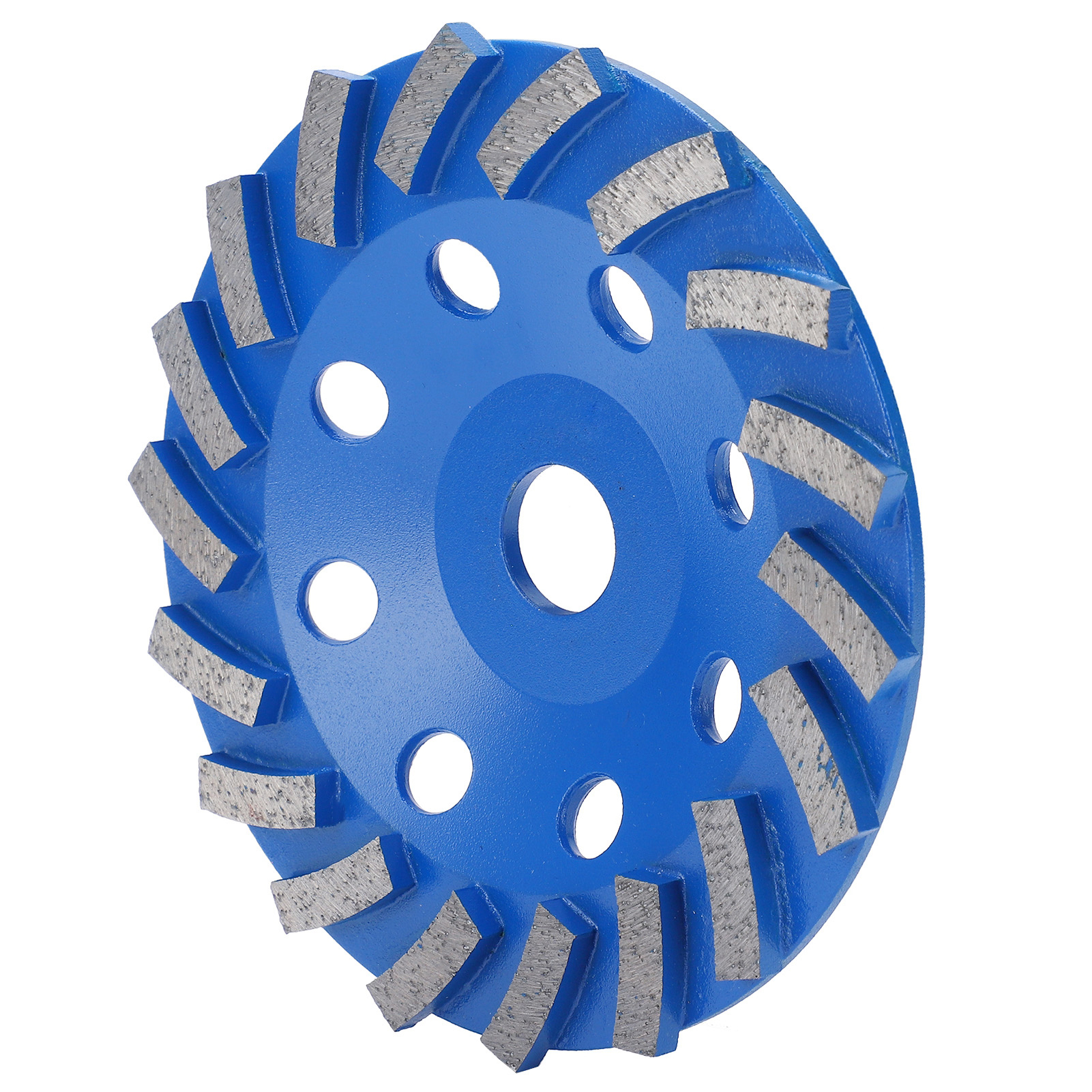 150 Mm Blaue Diamantschleifscheibe Mit 18 Zähnen Zum Schleifen Von Beton, Stein Und Zement