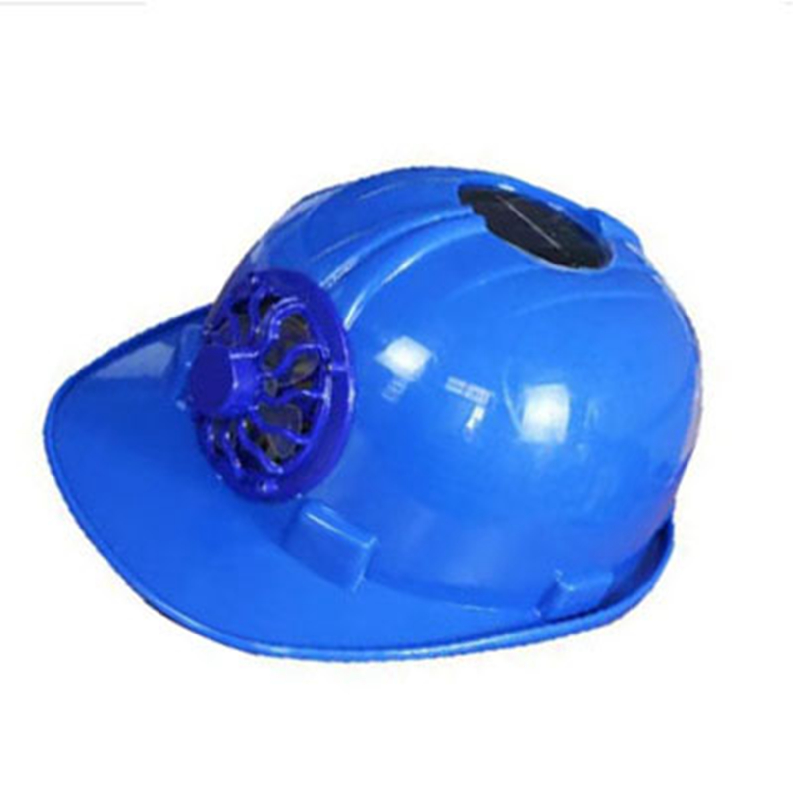 Belüfteter Schutzhelm Mit Frontkühlung, Solarzellenantrieb, Atmungsaktiv Und Sonnenschutz Für Baustellen, Ideal Für Sommer Und Outdoor-aktivitäten (blau).
