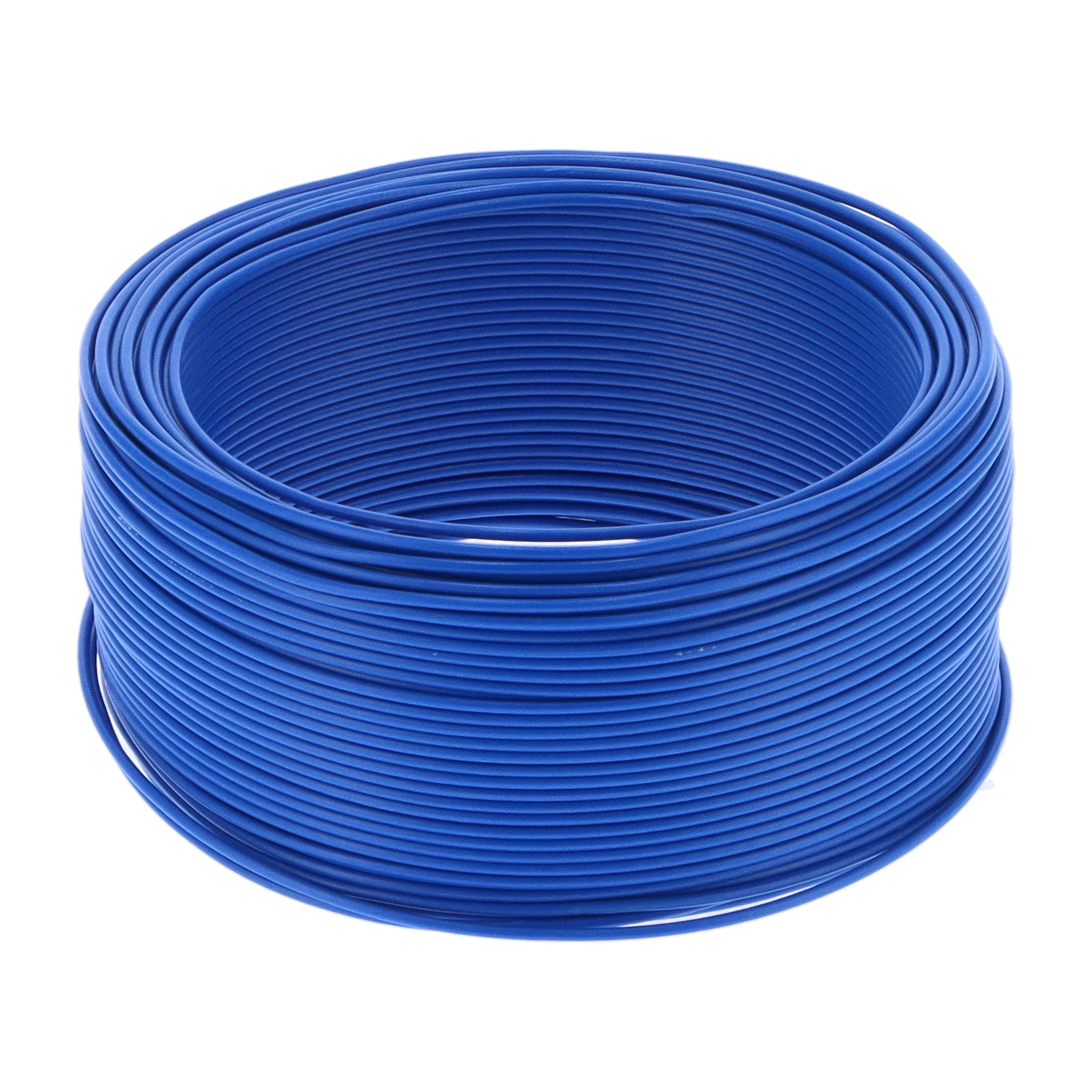 Flexibles Bv-1x1 Pvc-isoliertes Rotes Kupfer-elektrokabel, 7-adrig, 100 M / 328,1 Ft, Ac 300 V, Blau