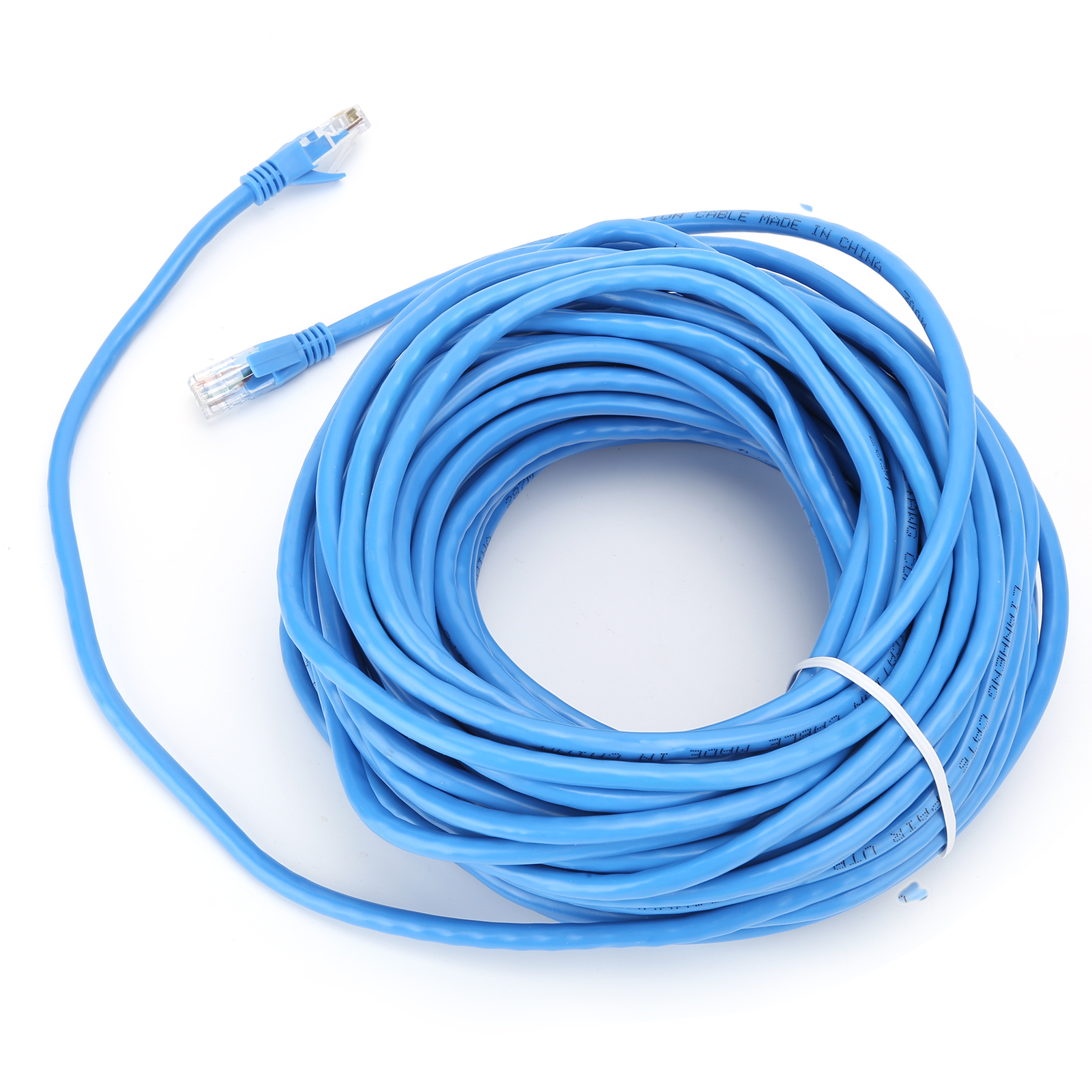 Gigabit-rj45-ethernet-lan-netzwerkkabel, Sauerstofffreies Kupfer-patchkabel, Blau, 20 Meter/22 Yards