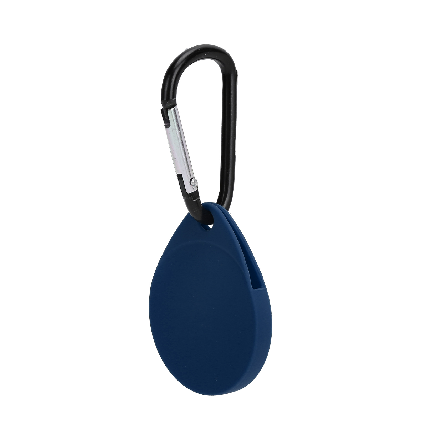 Silikon-schutzhülle Mit Karabiner Und Verlustschutz Für Ios (blau)