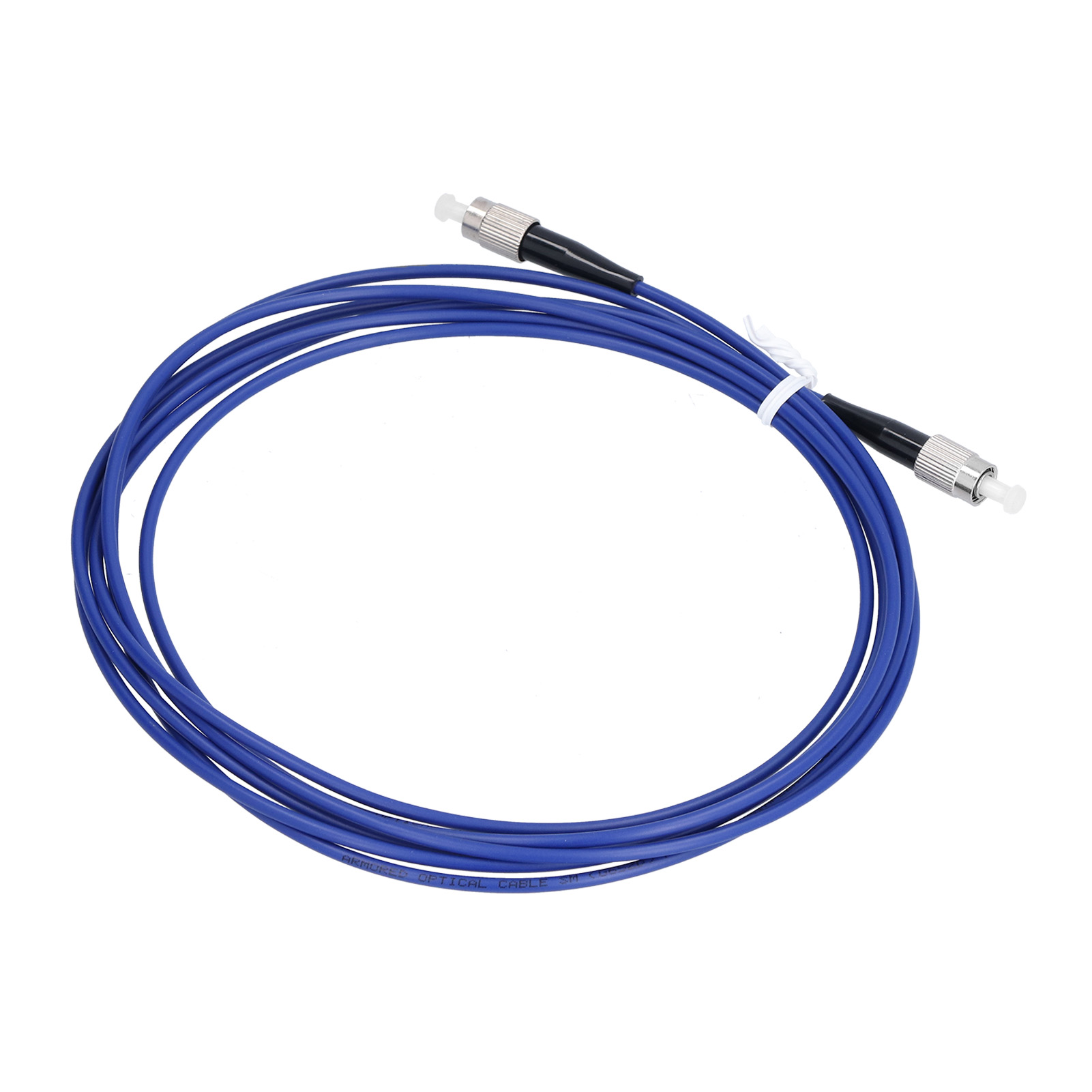 Geschirmtes Singlemode-, 1-adriges Fc-upcfc-upc-blaues Glasfaser-patchkabel (5 Meter)