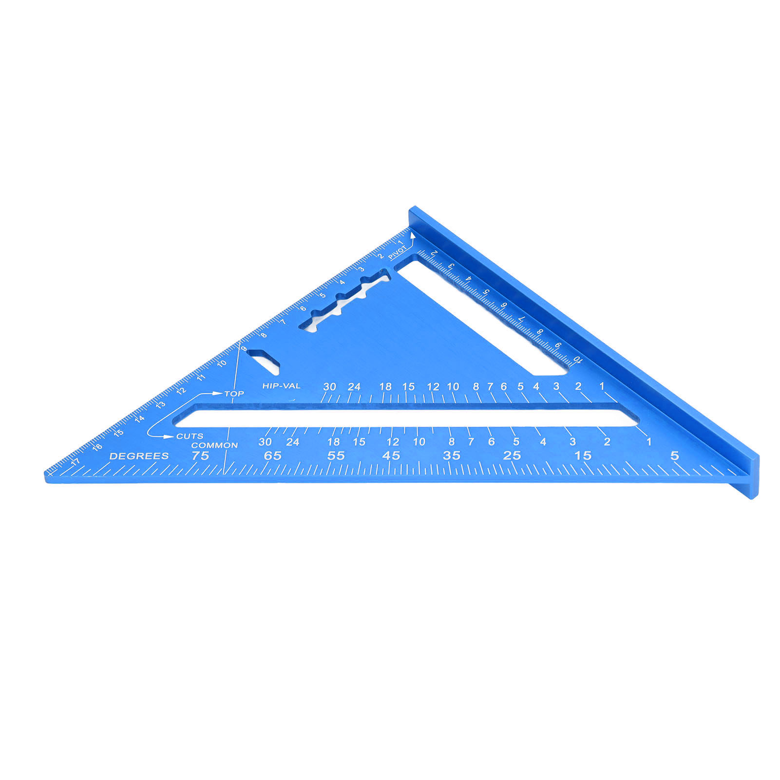 Winkelmesser Aus Aluminiumlegierung, Elektrophoretische Lackierung, Transparente Skala, Blauer Winkelmesser