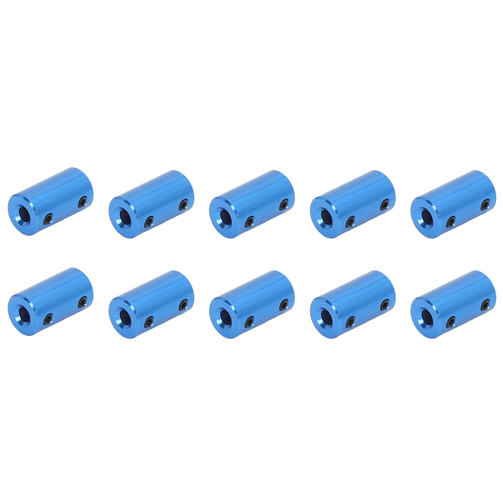 Packung Mit 10 Schrittmotor-wellenkupplungen, 14 Mm Durchmesser, 25 Mm Länge, 5 X 5 Mm / 0,2 X 0,2 Zoll Stecker, Blau