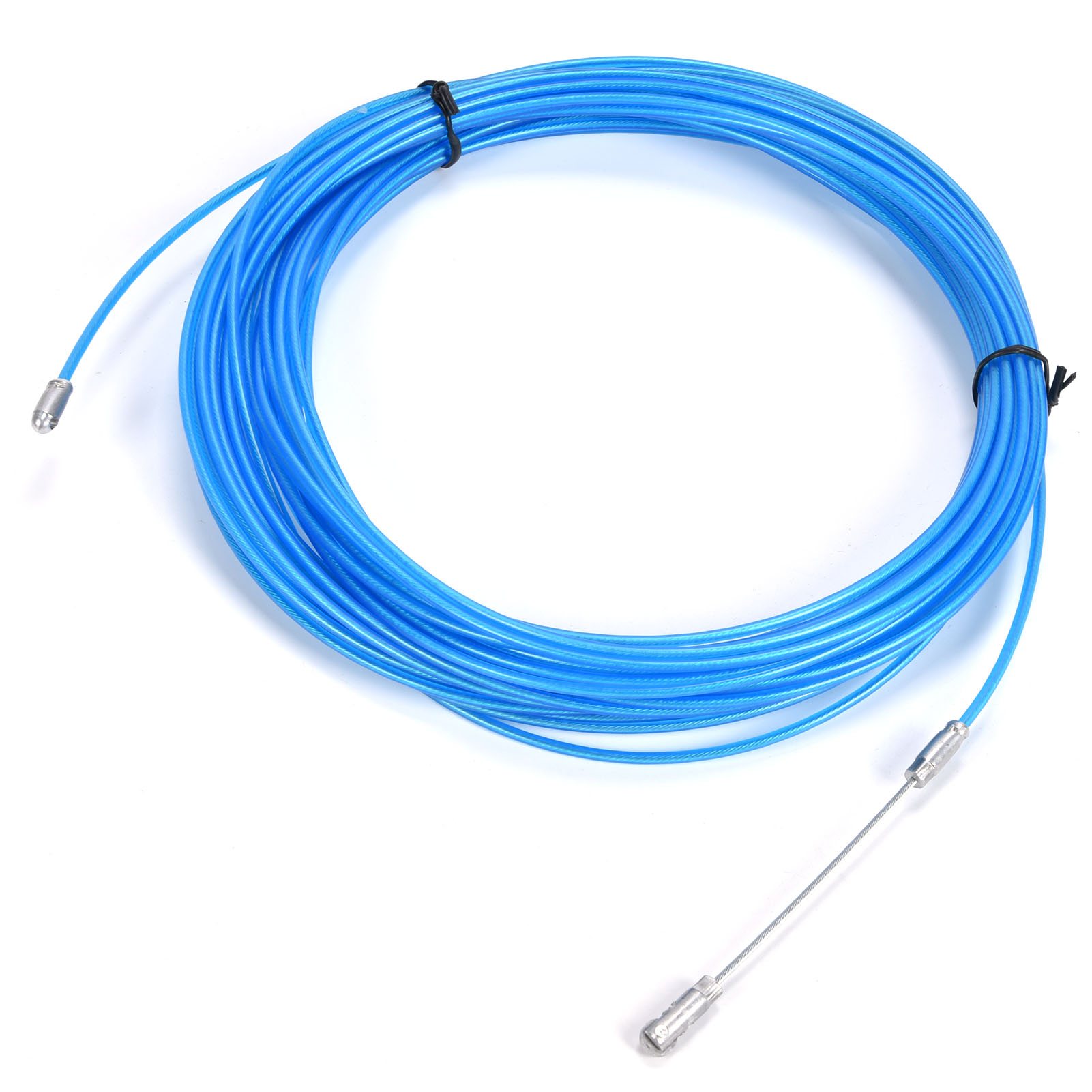 Multifunktionales Stahlseil, Beschichtet Mit Oxidationsbeständigem Kunststoff, Zum Heben, Anheben Und Ziehen, Blaue Farbe (30 M / 98,4 Ft)
