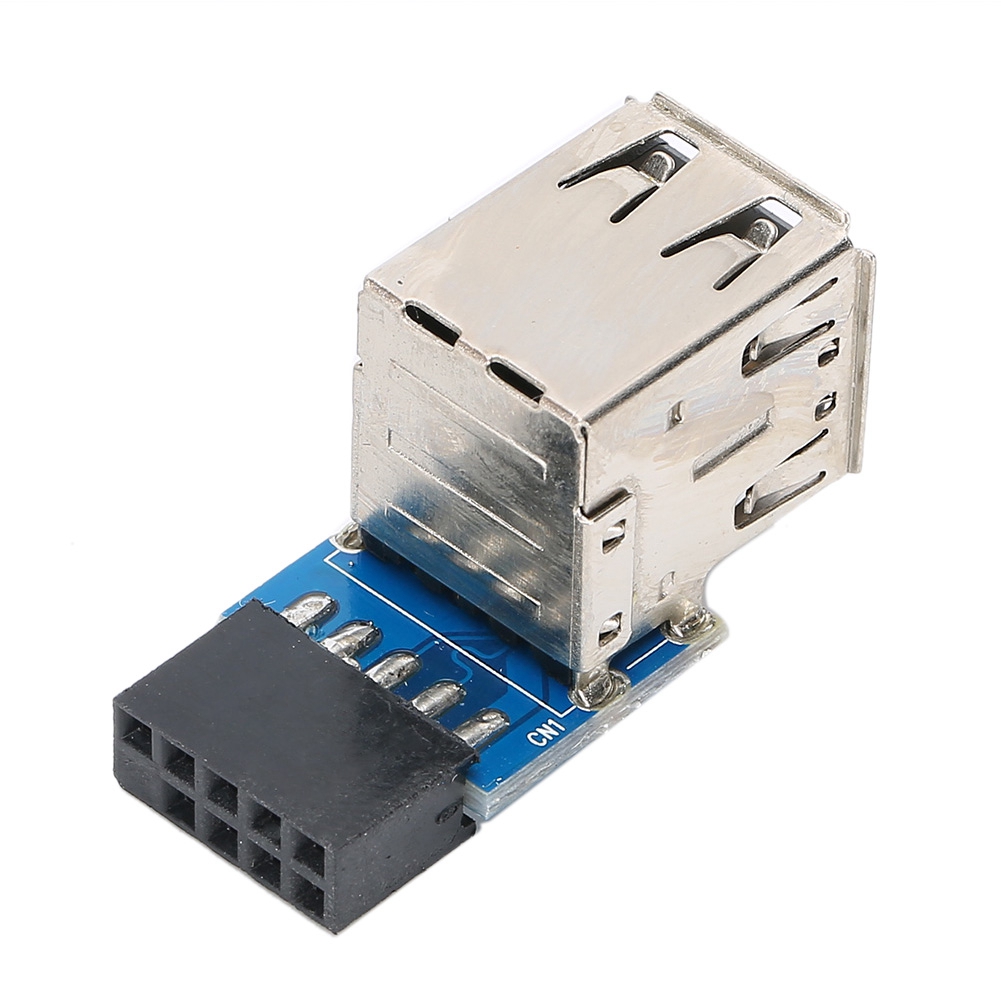 9-poliger Usb-auf-2-usb-2.0-verlängerungsadapter Für Pc-motherboards – Computerzubehör