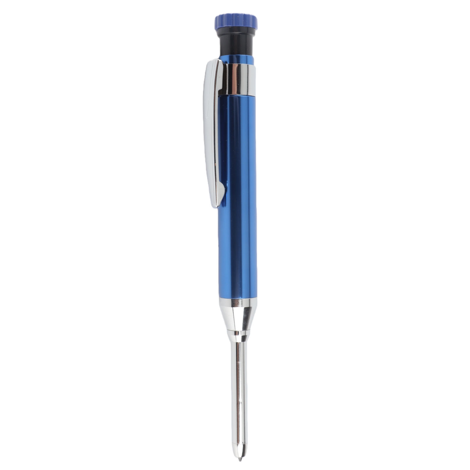 Hochwertiger Zimmermanns-druckbleistift Mit Anspitzer, Langer Mine Und Tiefer Bohrung, Blau
