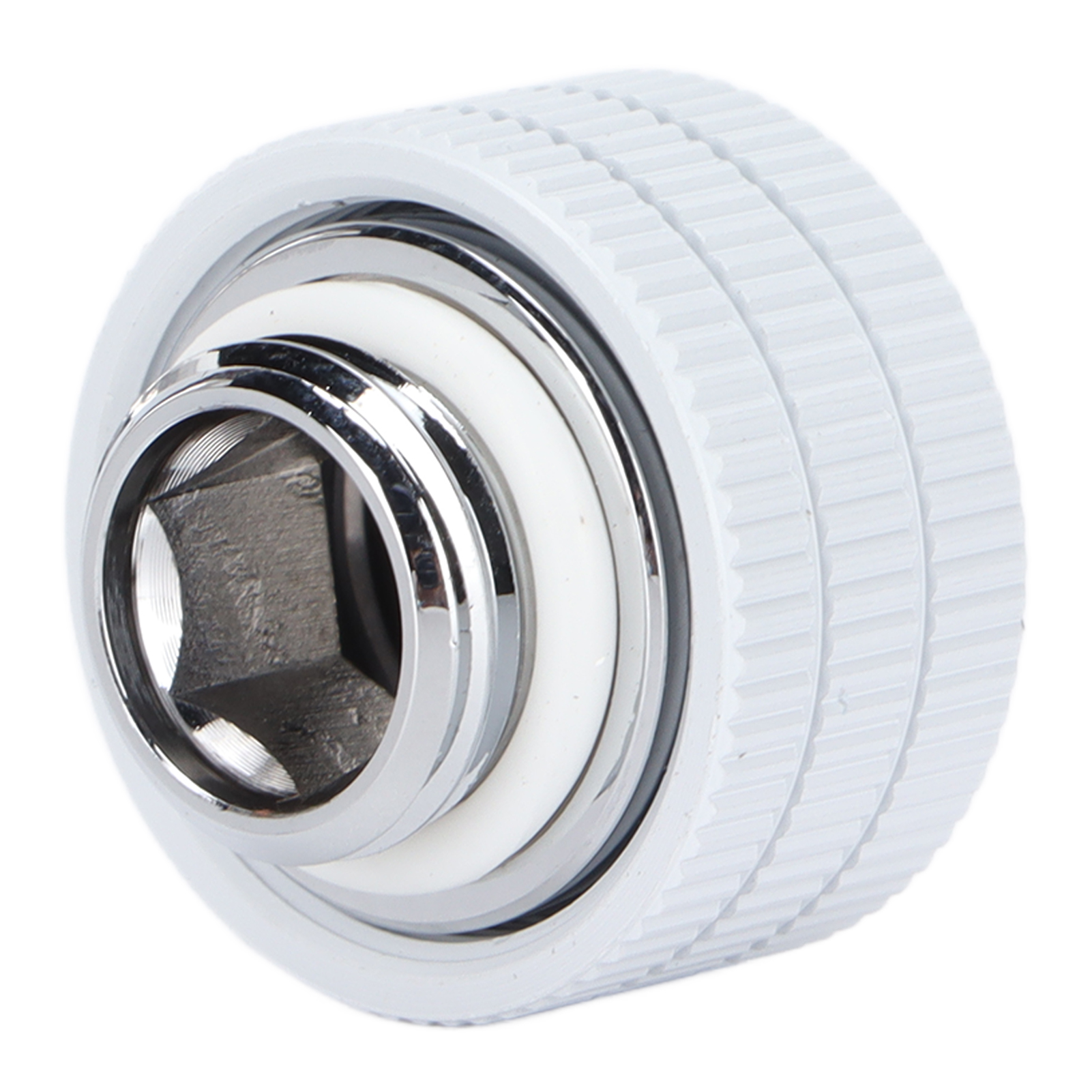 Fittings Für Starre Schläuche, 14 Mm G1/4" Innensechskantgewinde, Mit O-ringen, Für Computer-flüssigkeitskühlsysteme (weiß).