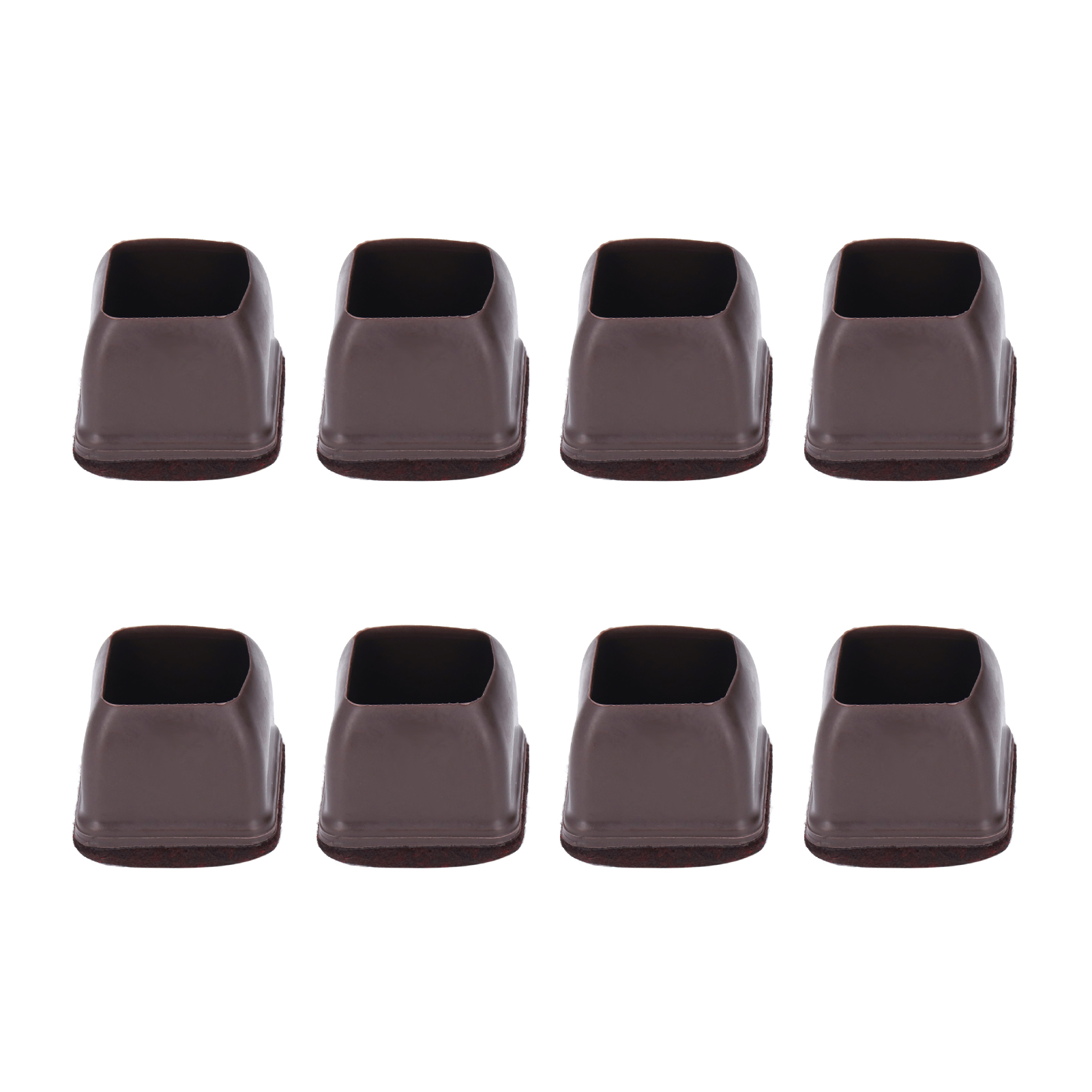Set Mit 8 Stuhlbeinschonern Aus Tpe Für Böden, Kompatibel Mit Tischen Und Hockern, Braun, Größe L.