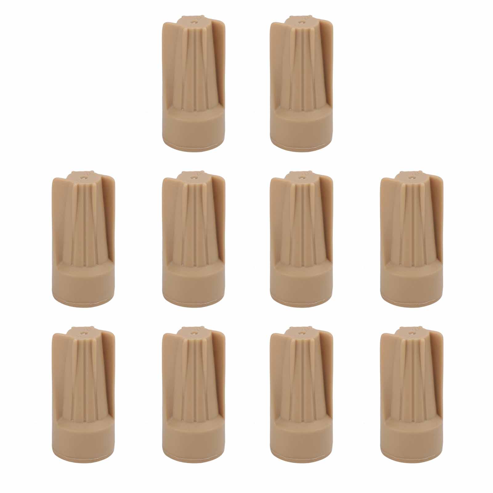 Packung Mit 10 Wasserdichten Ip68-anschlusskappen Für Elektrische Kabel Zur Gartenbeleuchtung, Braun