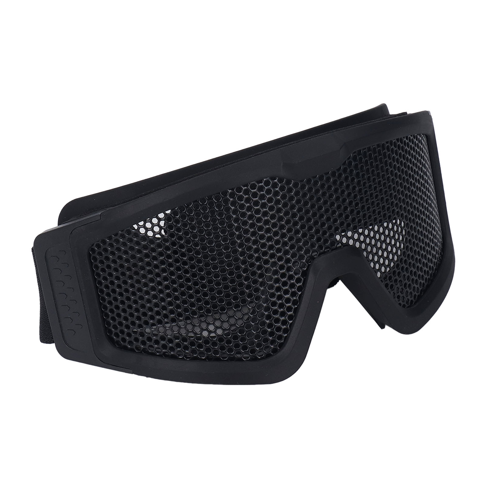 Atmungsaktive, Stoßfeste Schutzbrille Mit Metallischem Netzmuster, Wind- Und Sanddicht, Für Militärangehörige, Cs-begeisterte Und Outdoor-fans (schwarz).