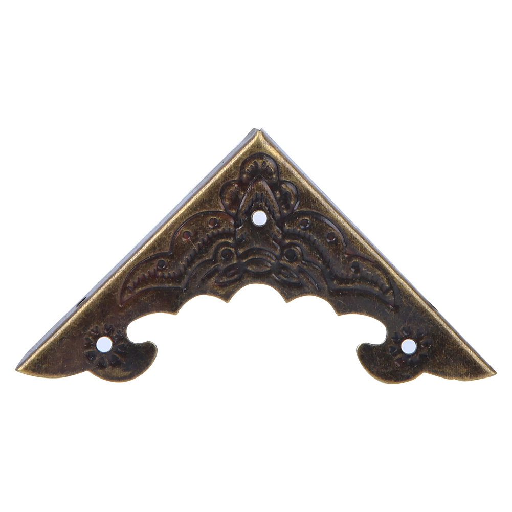 Set Mit 20 Dekorativen Eckenschützern Aus Holz Für Schmuckkästchen Und -dosen, 40 X 40 X 4 Mm, Bronze