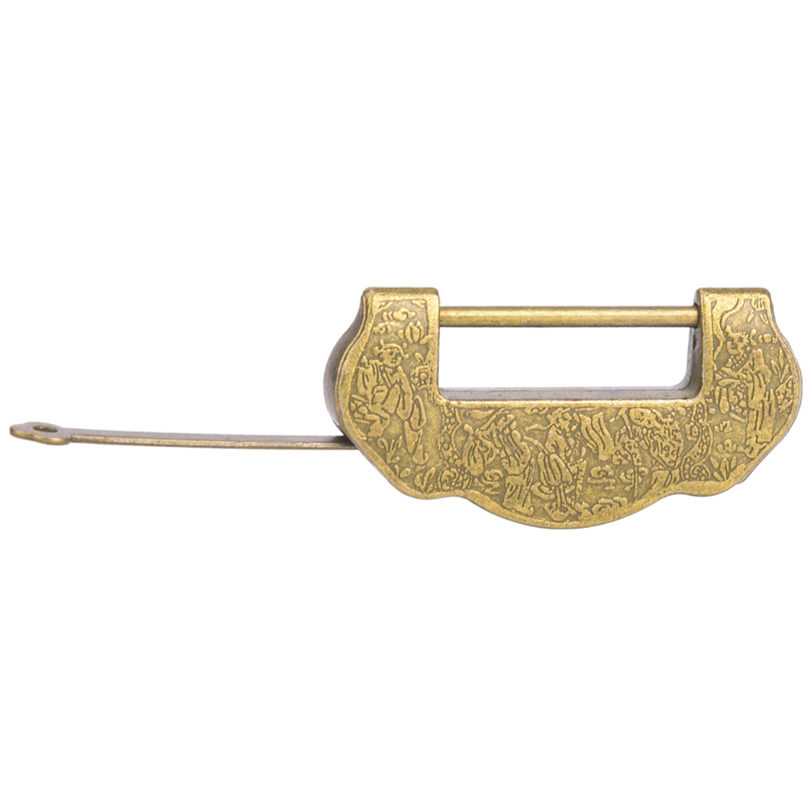 Antikes Schloss Aus Zinklegierung Im Retro-stil Der Ming/qing-dynastie, Für Türen Oder Möbel, Mit Quaste Aus Bronze.
